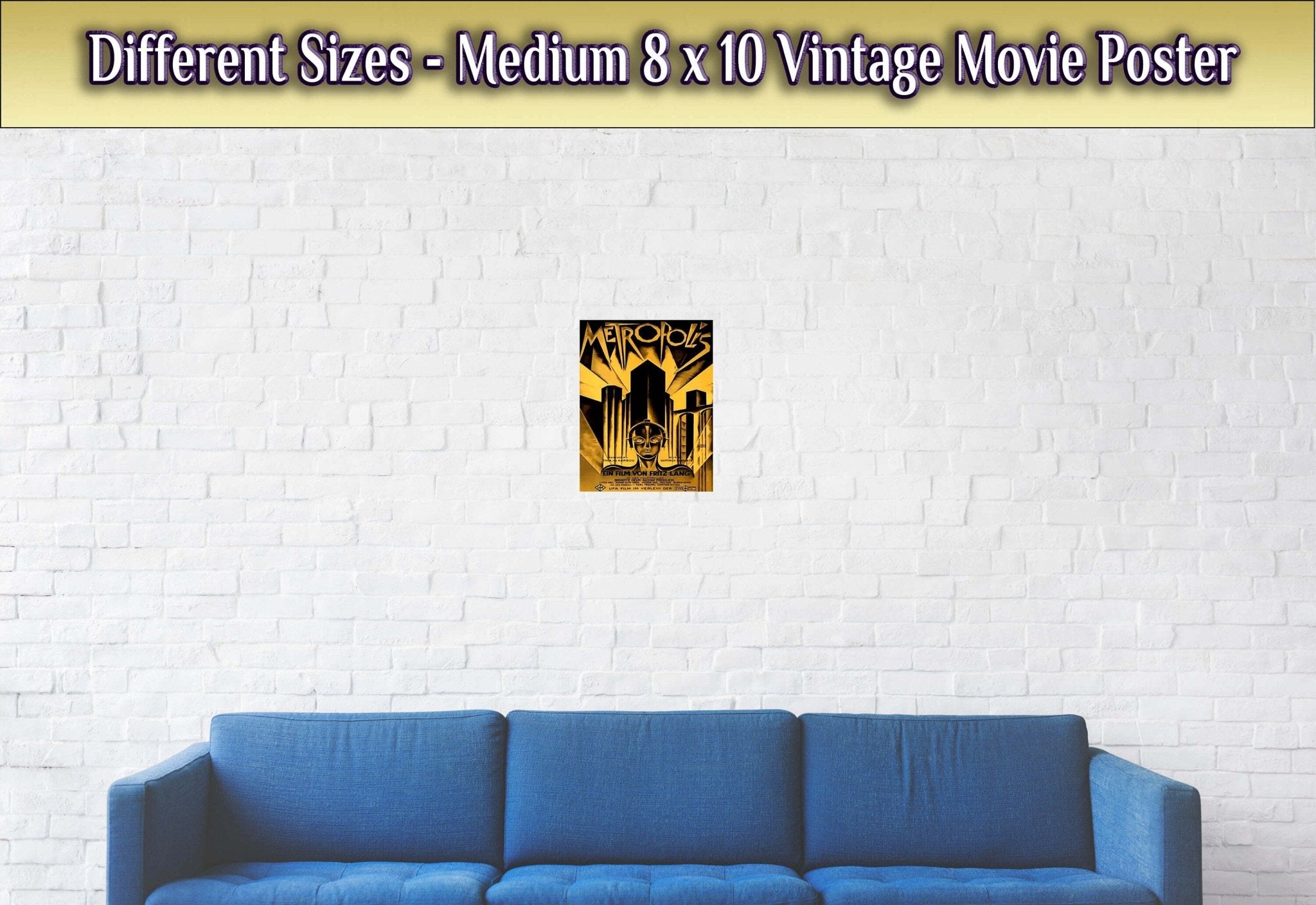 Metropolis Poster, Vintage Movie Poster 1927 Poster Film Art - Fritz Lang, Brigitte Helm, Alfred Abel - WallArtPrints4U