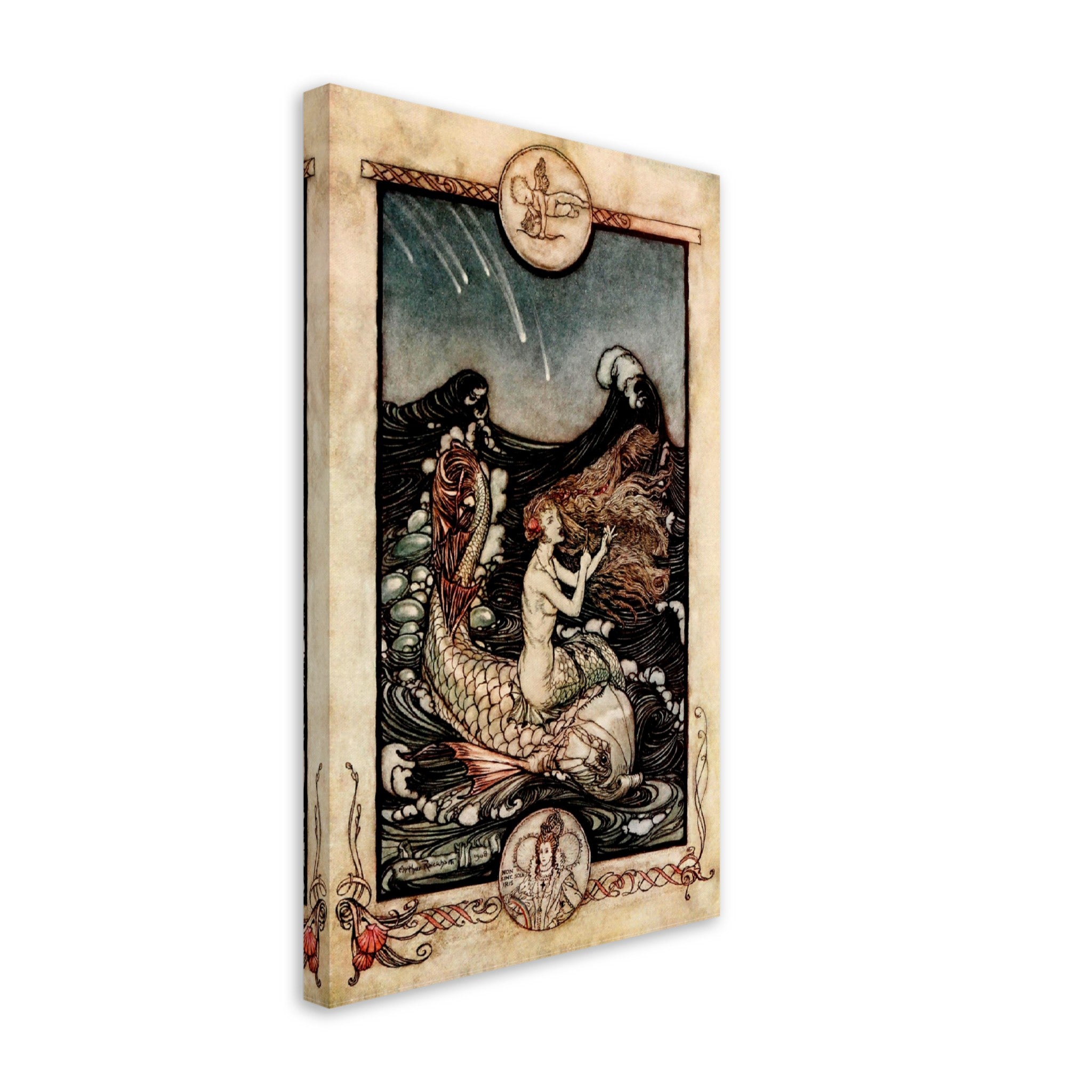 Midsummer Nights Dream Arthur Rackham Canvas Print - Sea Maids Music - Arthur Rackham Canvas - WallArtPrints4U
