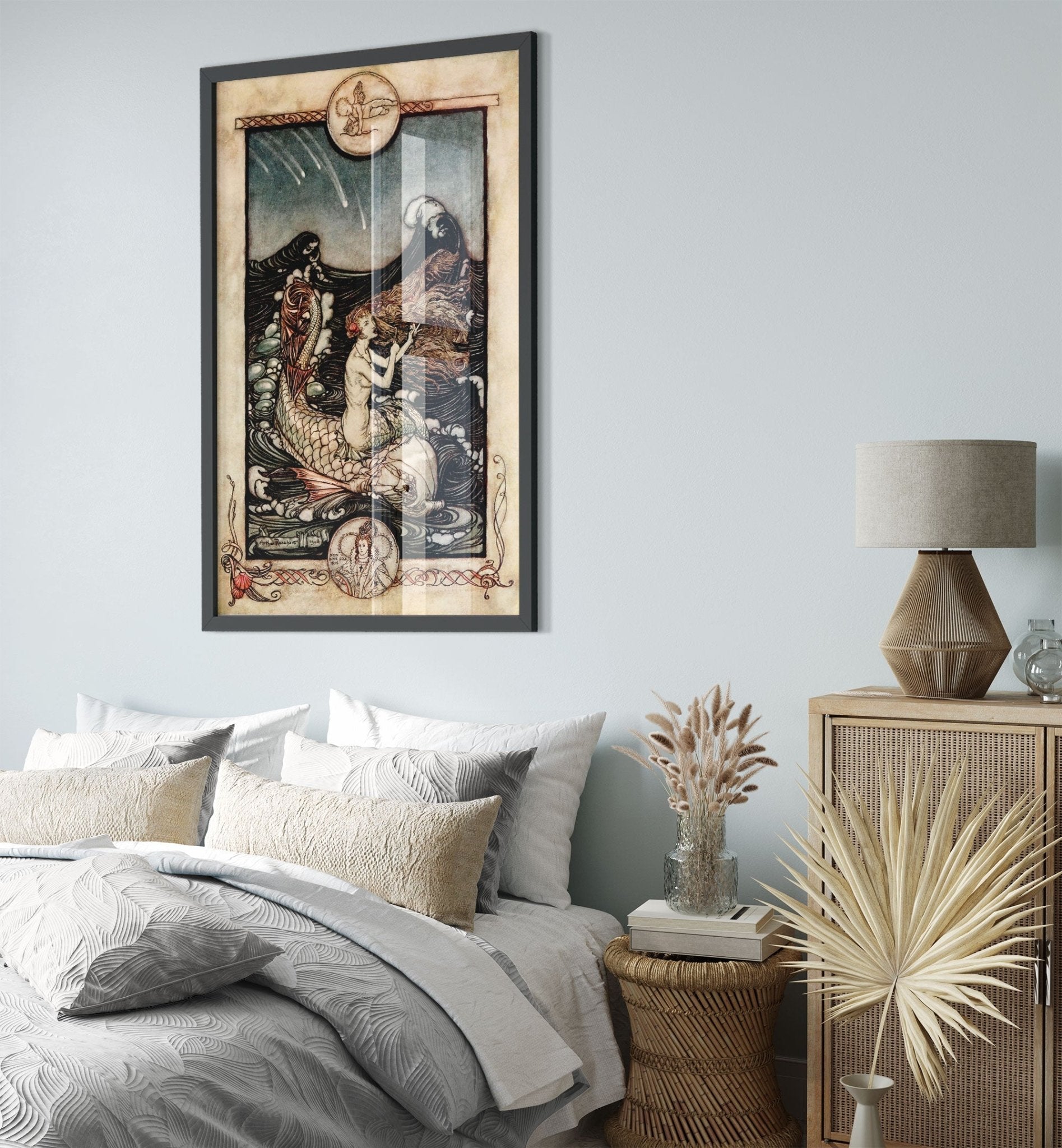 Midsummer Nights Dream Arthur Rackham Framed Print - Sea Maids Music - Arthur Rackham Framed - WallArtPrints4U