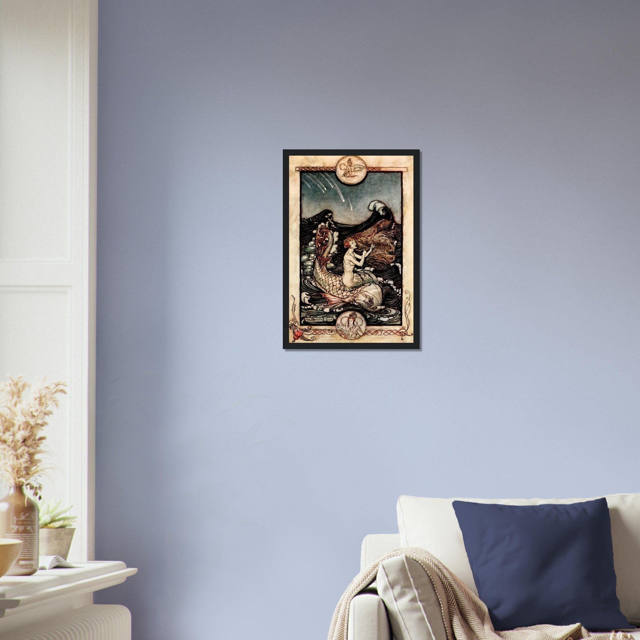 Midsummer Nights Dream Arthur Rackham Framed Print - Sea Maids Music - Arthur Rackham Framed - WallArtPrints4U