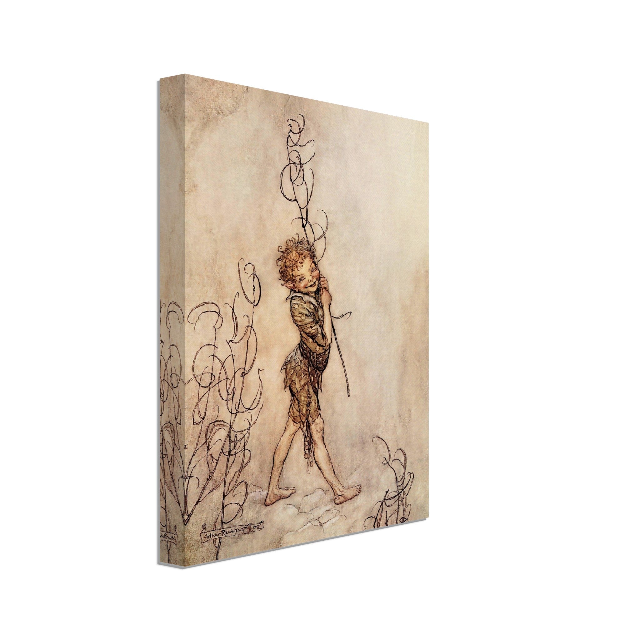 Midsummer Nights Dream Canvas Print Arthur Rackham - What Fools These Mortals Be - Arthur Rackham Print - 1908 - WallArtPrints4U