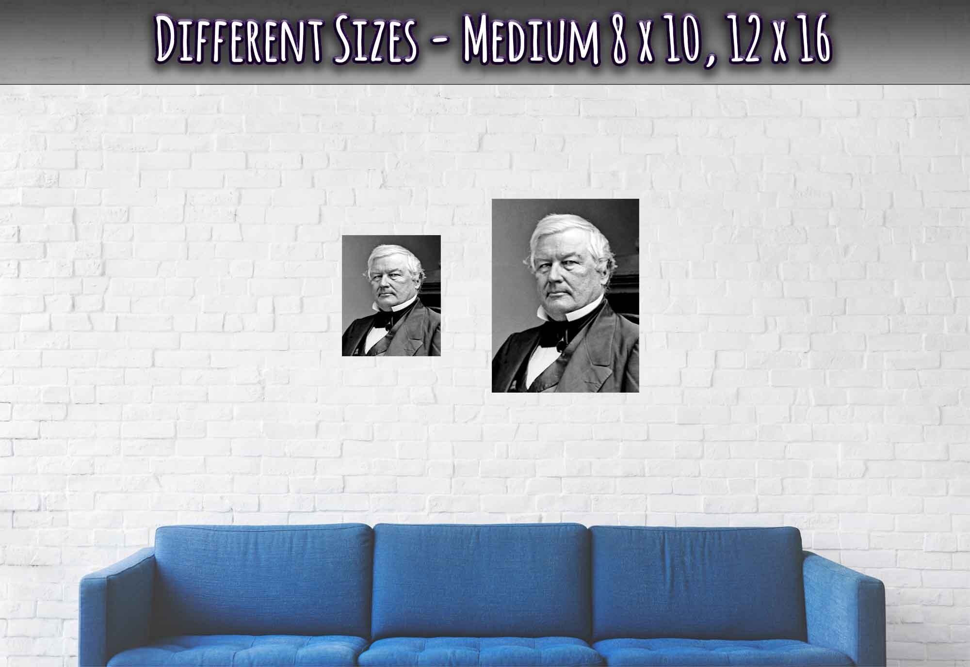 Millard Fillmore Poster, 13th President Of Usa, Vintage Portrait - Millard Fillmore Print - WallArtPrints4U