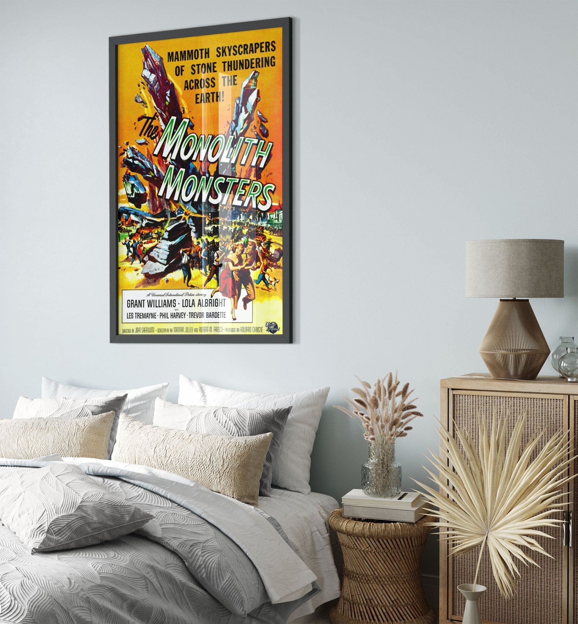 Monolith Monsters Framed, Vintage Horror Movie Framed 1957 - WallArtPrints4U