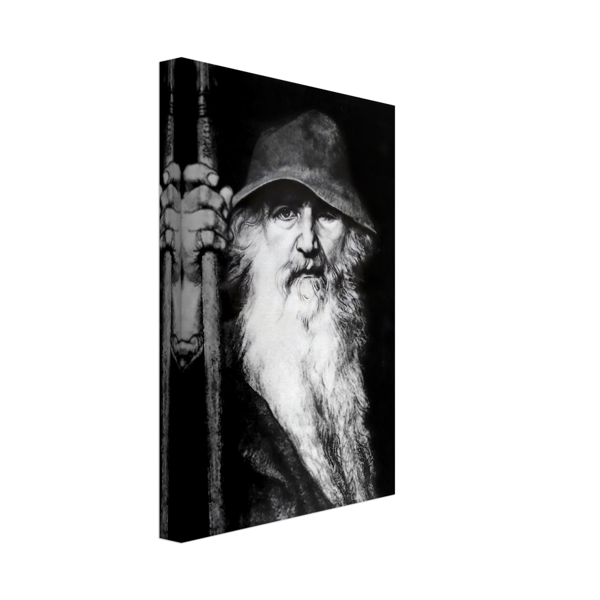 Odin Canvas Canvas Print - Odin Norse God Of Wisdom, War And Magic - Odin The Wanderer - WallArtPrints4U