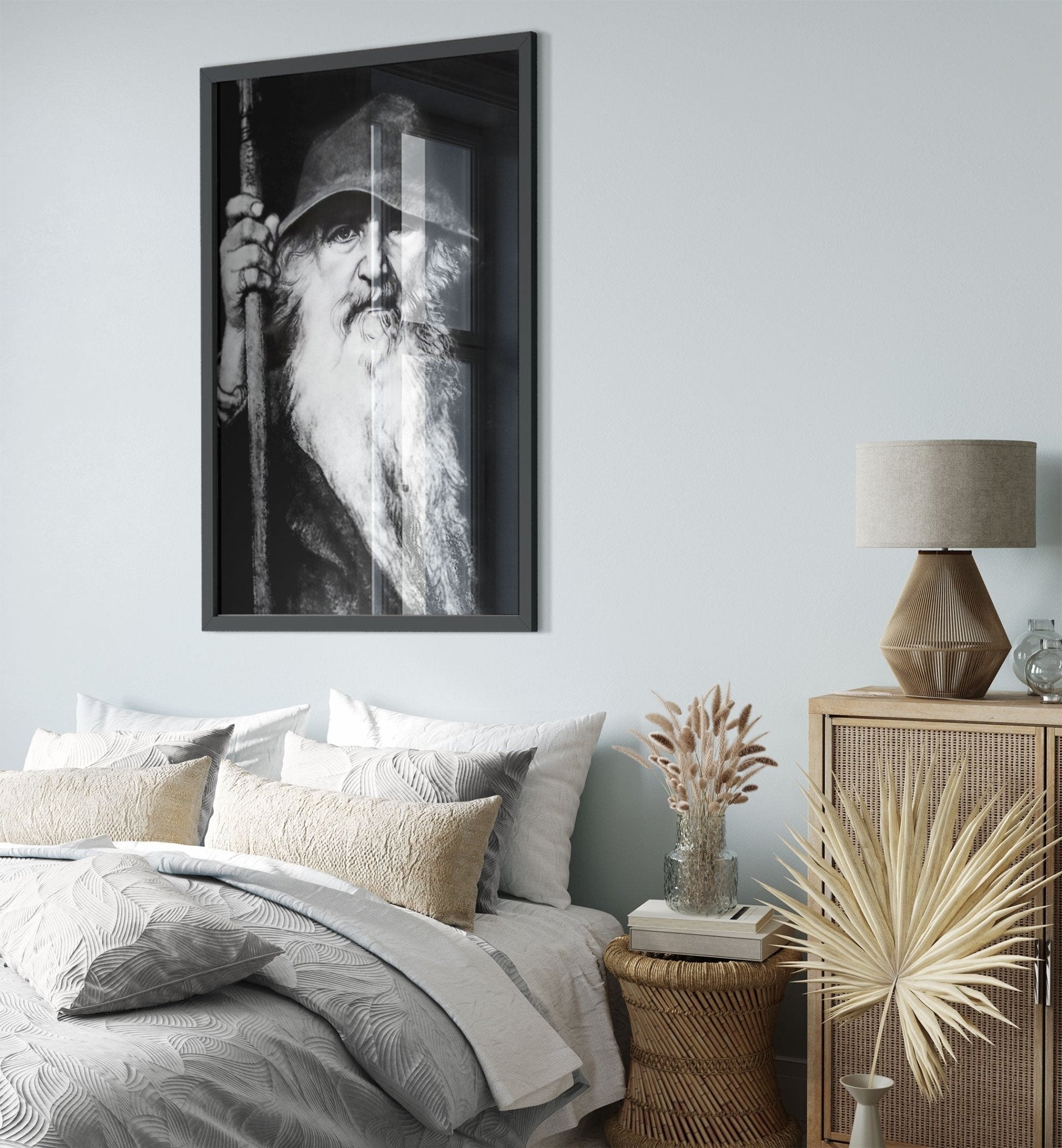 Odin Framed Framed Print - Odin Norse God Of Wisdom, War And Magic - Odin The Wanderer - WallArtPrints4U