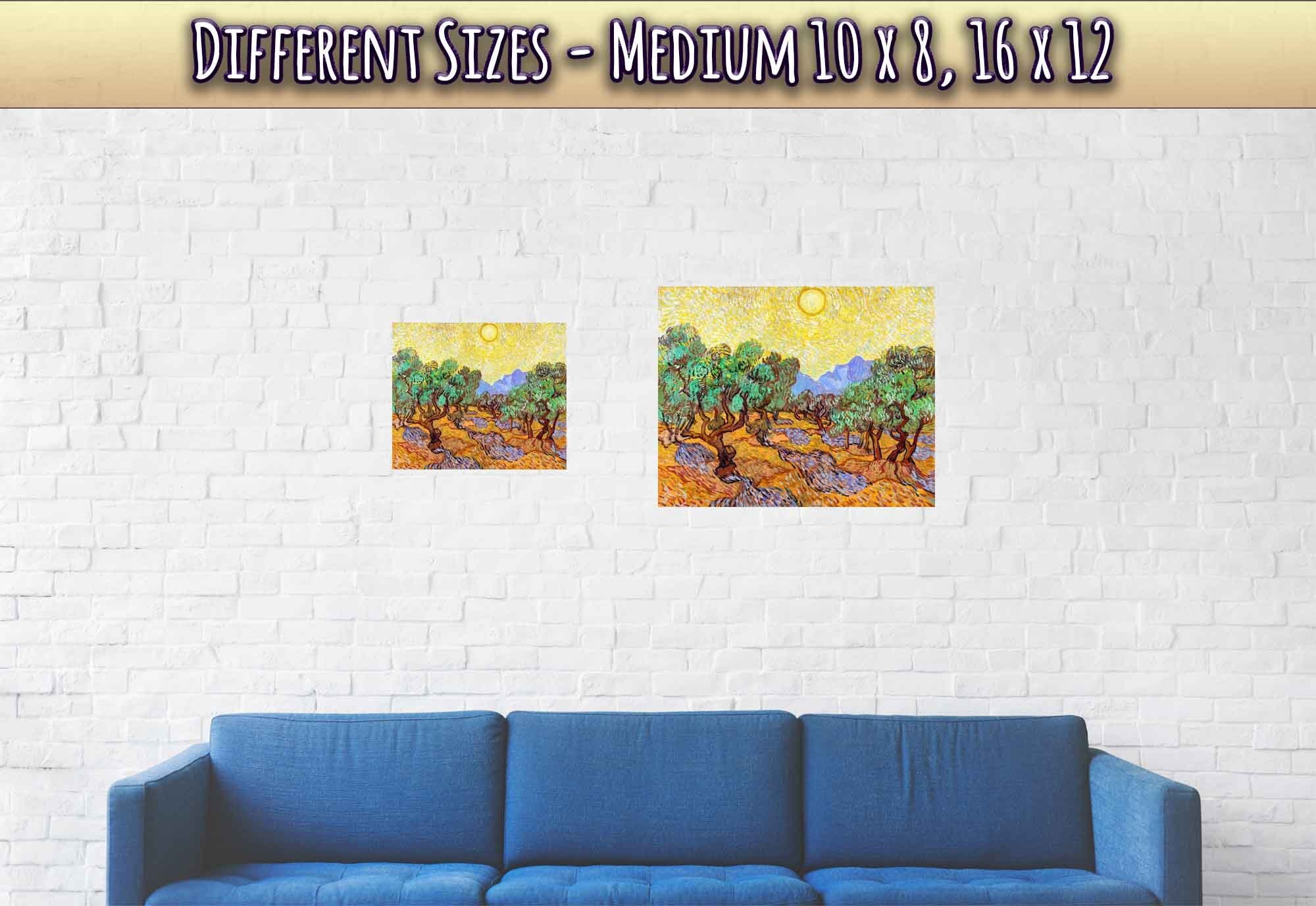 Olive Trees Poster Print, Vincent Van Gogh 1889 Vintage Fall Tree Poster - WallArtPrints4U