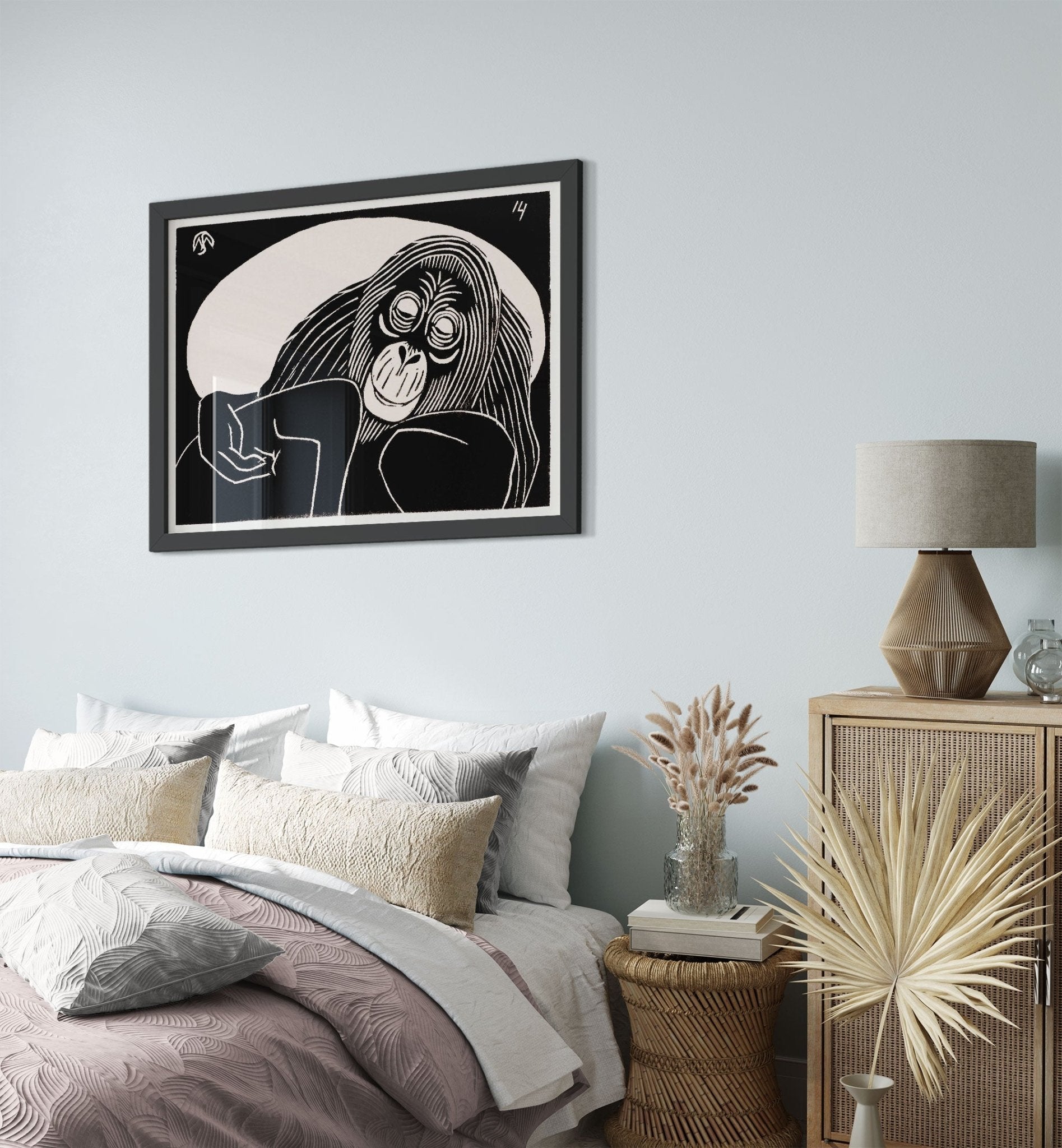 Orangutan Framed Print, Samuel Jessurun Halocast Victim, Orangutan Framed - WallArtPrints4U