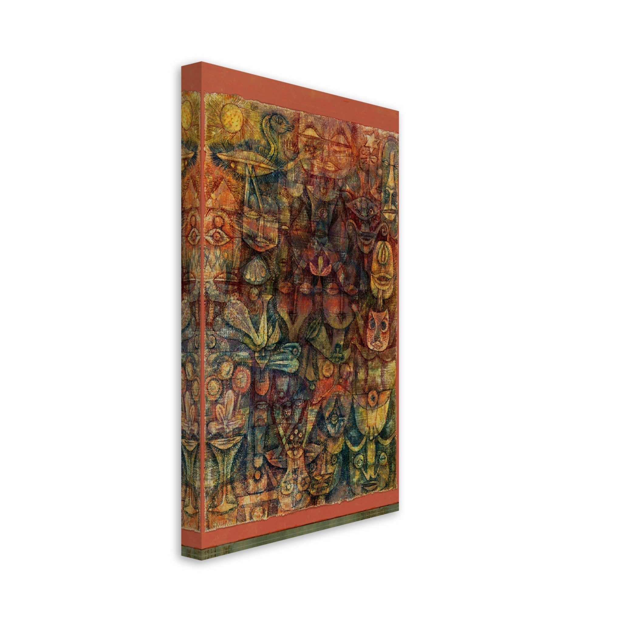 Paul Klee Strange Garden Canvas Print, Abstract Art Canvas, Paul Klee Canvass - WallArtPrints4U