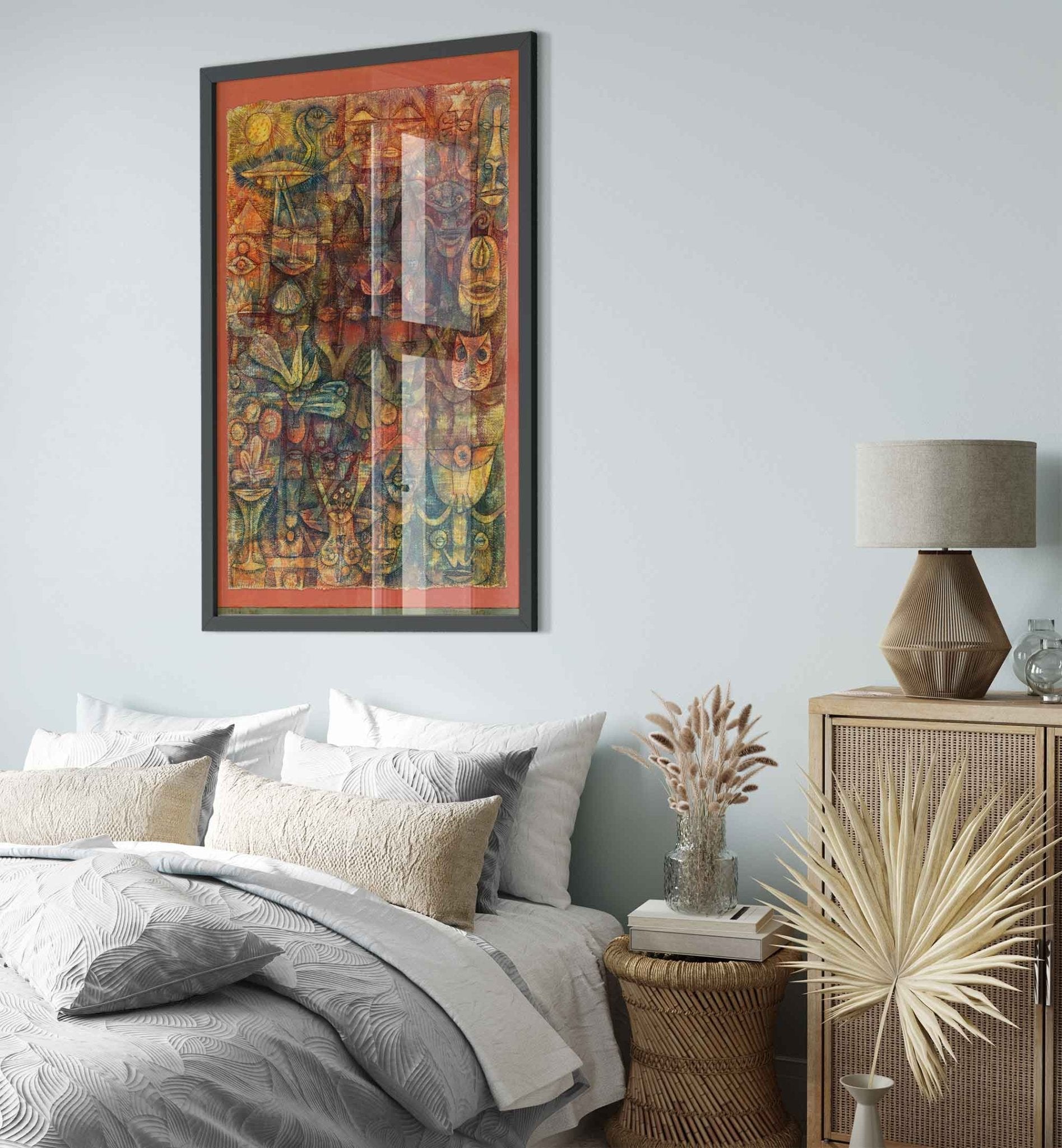 Paul Klee Strange Garden Framed Print, Abstract Art Framed, Paul Klee Frameds - WallArtPrints4U
