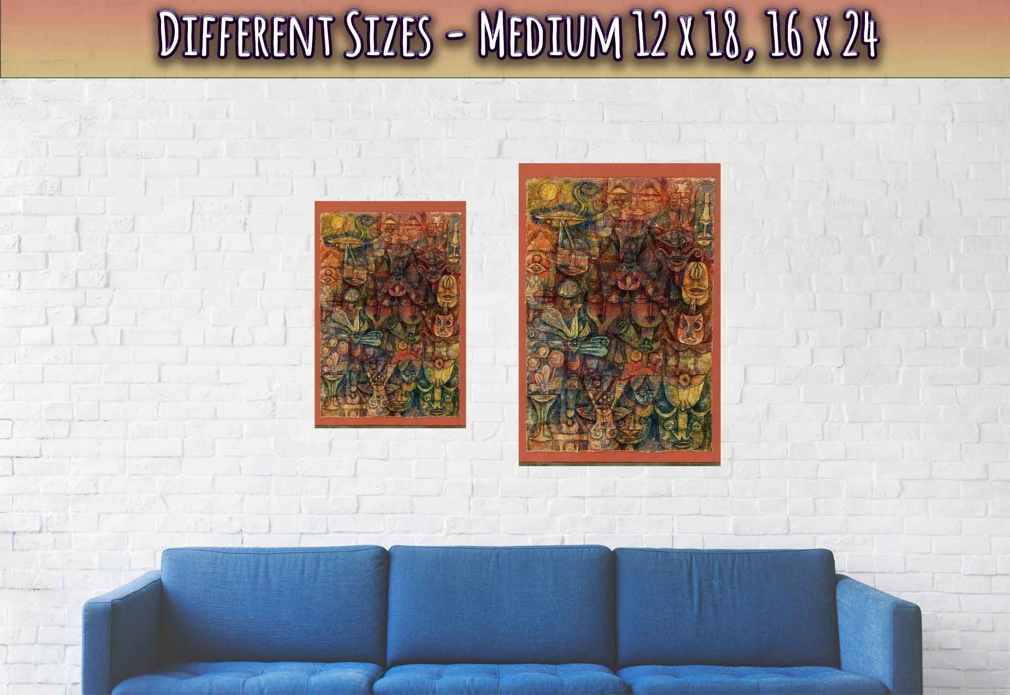 Paul Klee Strange Garden Poster, Abstract Art Print, Paul Klee Prints - WallArtPrints4U