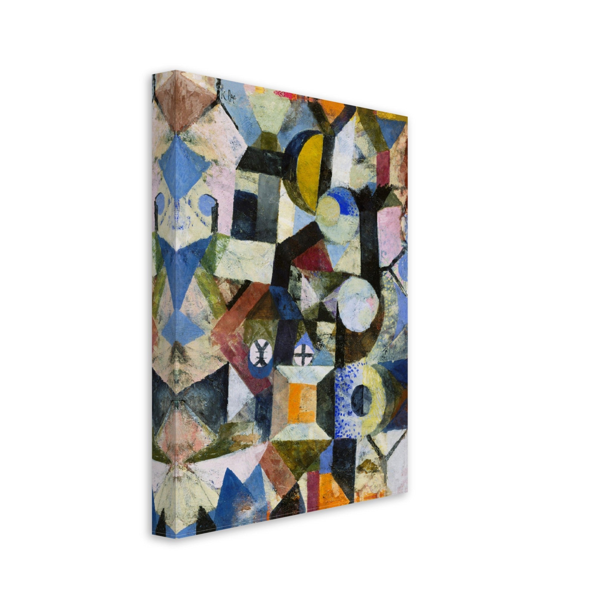 Paul Klee Yellow Half Moon And The Y Canvas Print, Abstract Art Canvas, Paul Klee Canvass - WallArtPrints4U