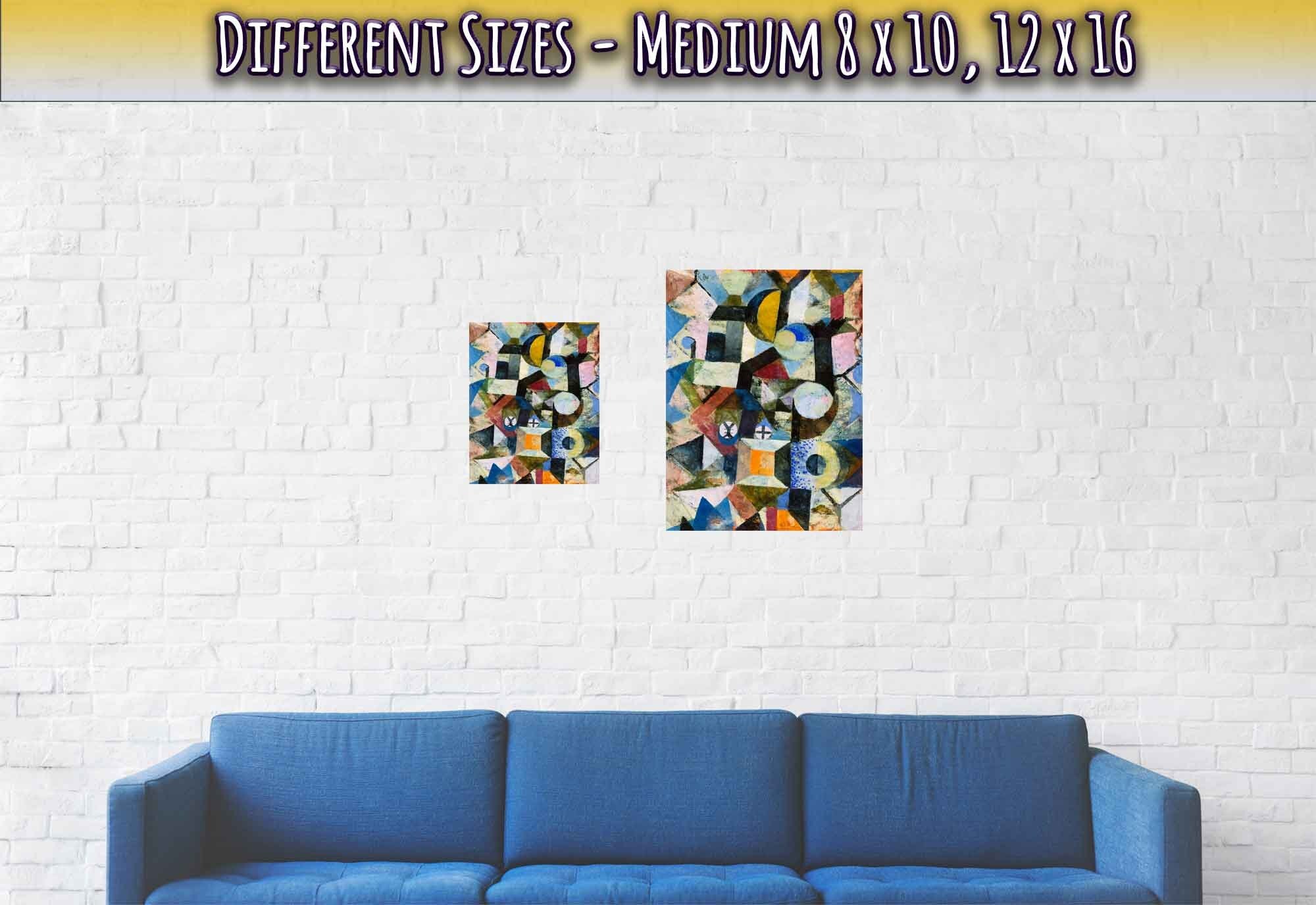 Paul Klee Yellow Half Moon And The Y Poster, Abstract Art Print, Paul Klee Prints - WallArtPrints4U