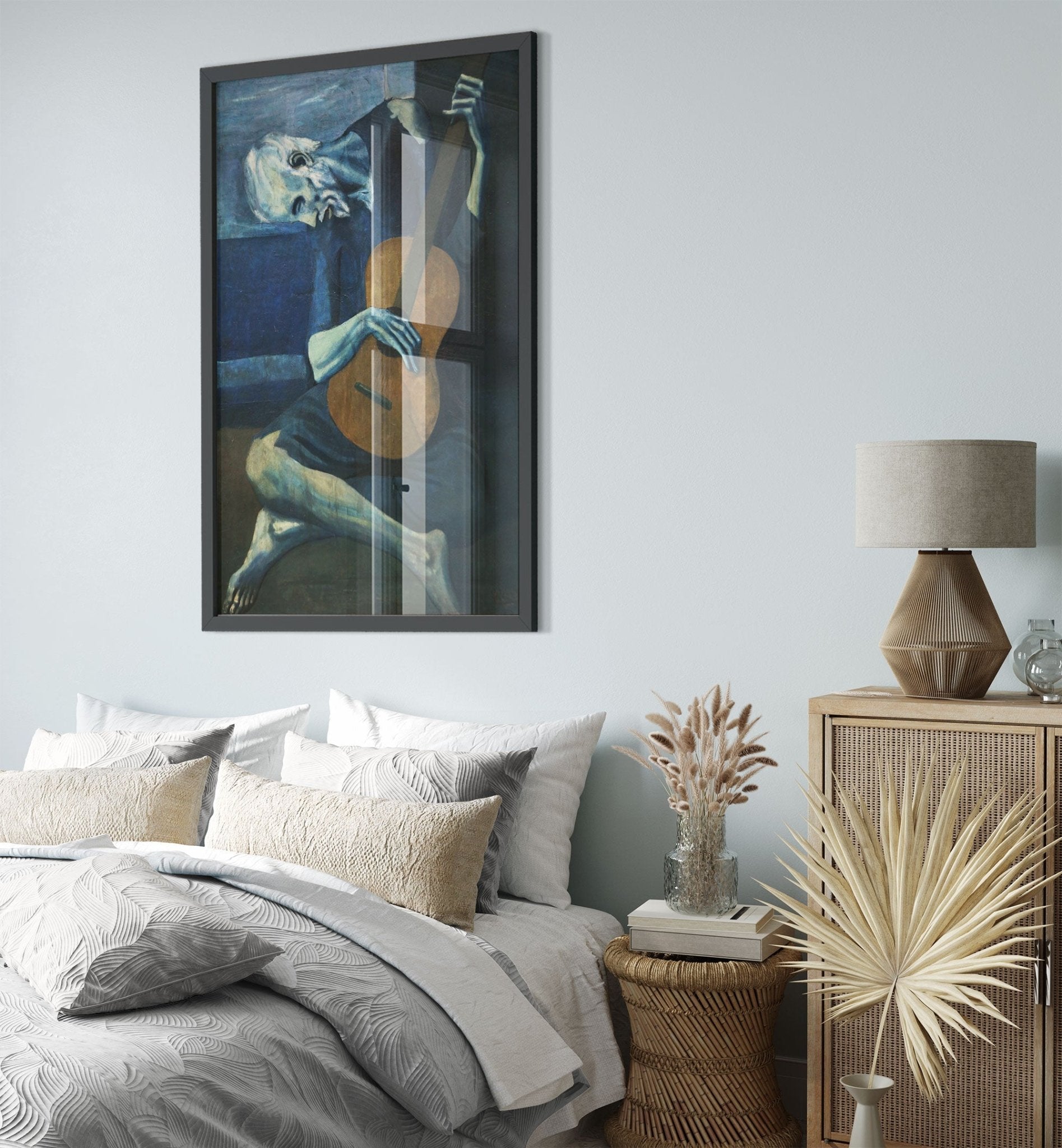 Picasso Framed Print, The Old Guitarist - Picasso Print, Pablo Picasso 1904 - WallArtPrints4U