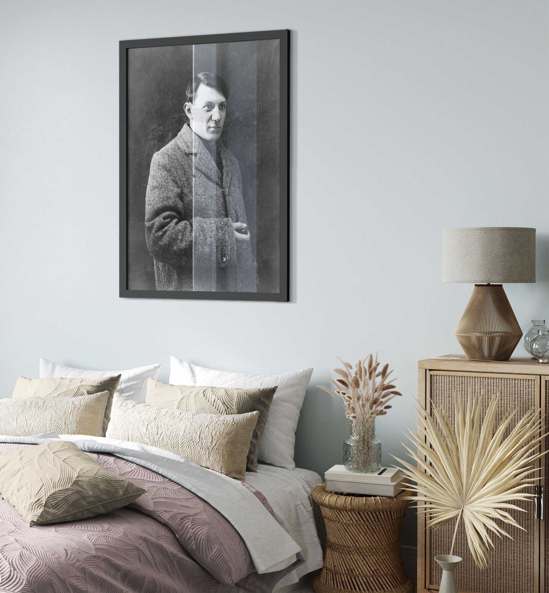 Picasso Portrait Framed, Vintage Photo Portrait 1908, Picasso Framed Print, Pablo Picasso - WallArtPrints4U