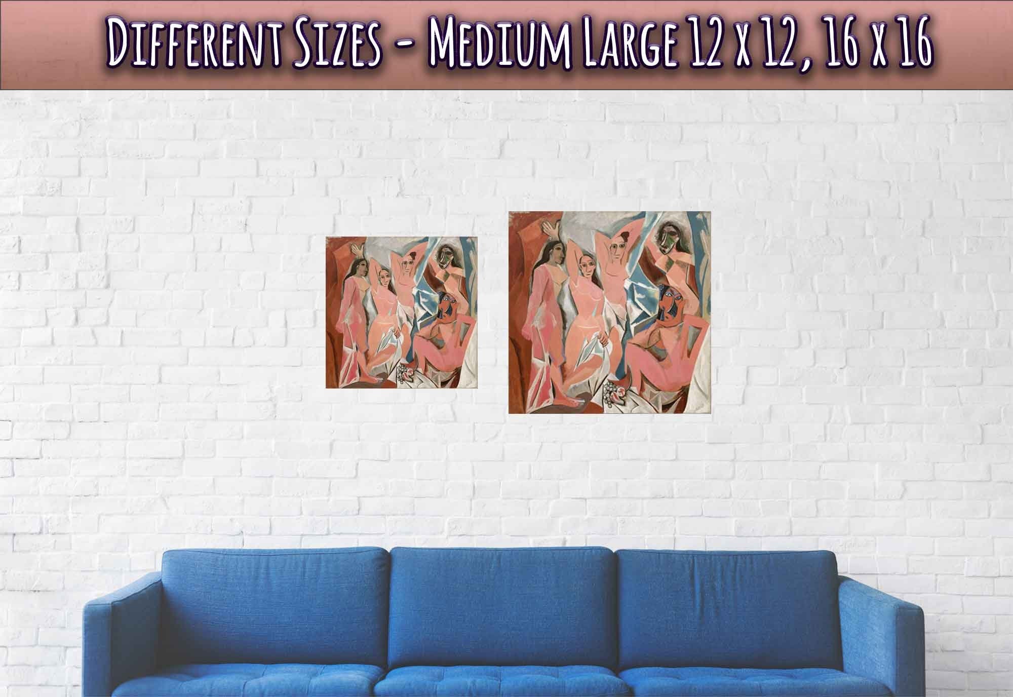 Picasso Poster, Les Demoiselles D'Avignon, Picasso Print, Pablo Picasso 1907 - WallArtPrints4U