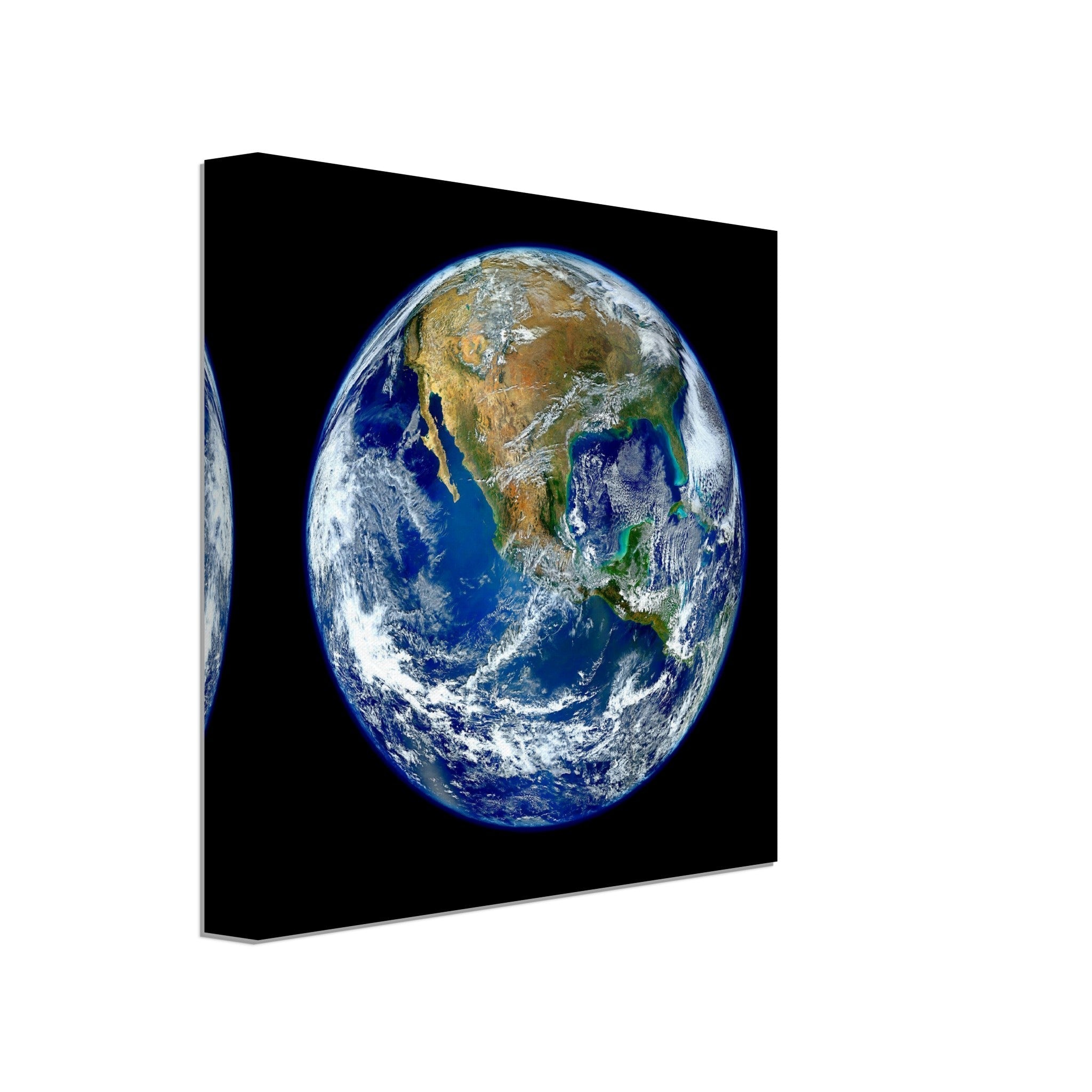Planet Earth Canvas - Planet Earth Canvas Print North America Low Orbit. - WallArtPrints4U