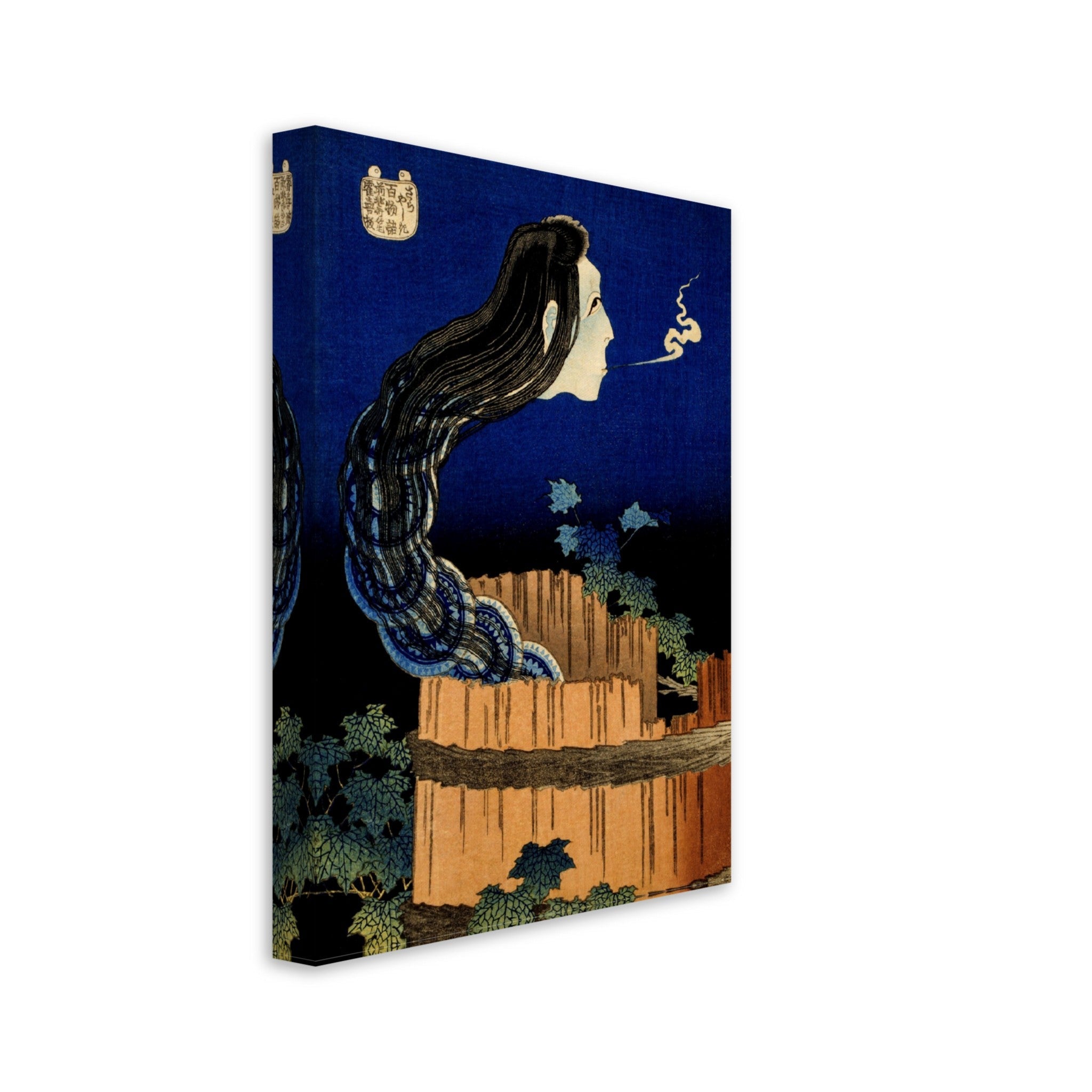 Plate Mansion Canvas Print - Japanese Ghost Canvas Print - Mansion Of The Plates Canvas - Katsushika Hokusai - WallArtPrints4U