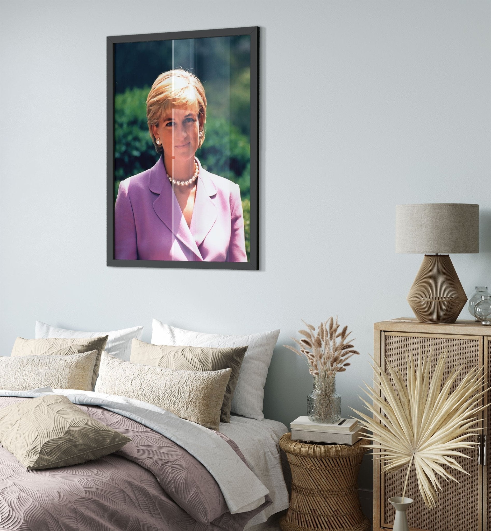 Princess Diana Framed, Diana In Washington Dc, Vintage Photo Portrait - Princess Diana Framed Print UK, EU USA Domestic Shipping - WallArtPrints4U