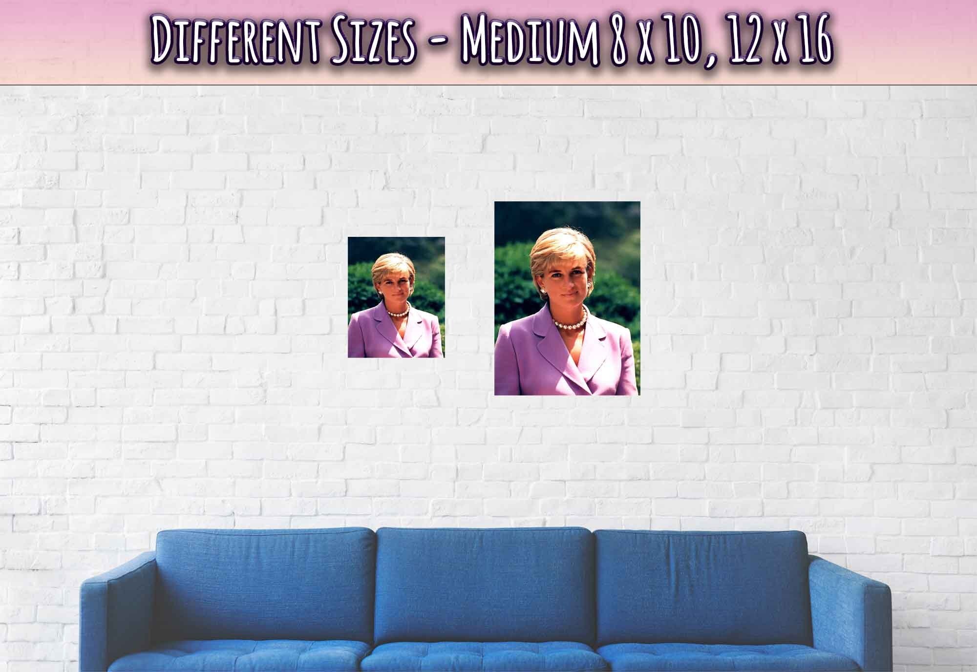 Princess Diana Poster, Diana In Washington Dc, Vintage Photo Portrait - Princess Diana Print - WallArtPrints4U