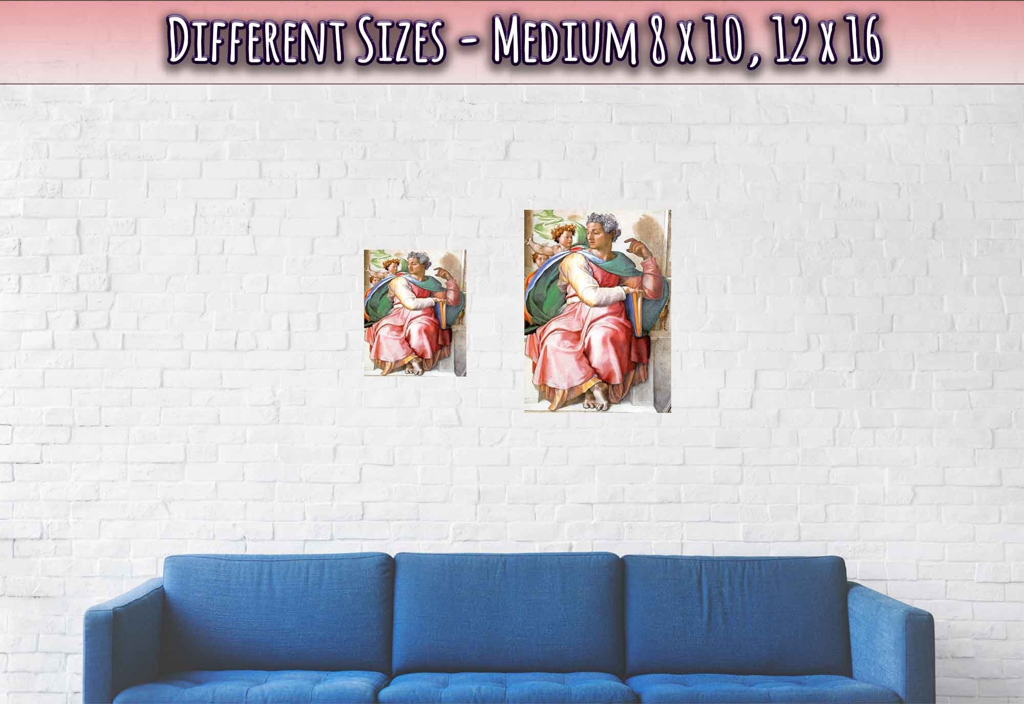 Prophet Isaiah Poster, Michelangelo Poster Art - Prophet Isaiah Print - WallArtPrints4U