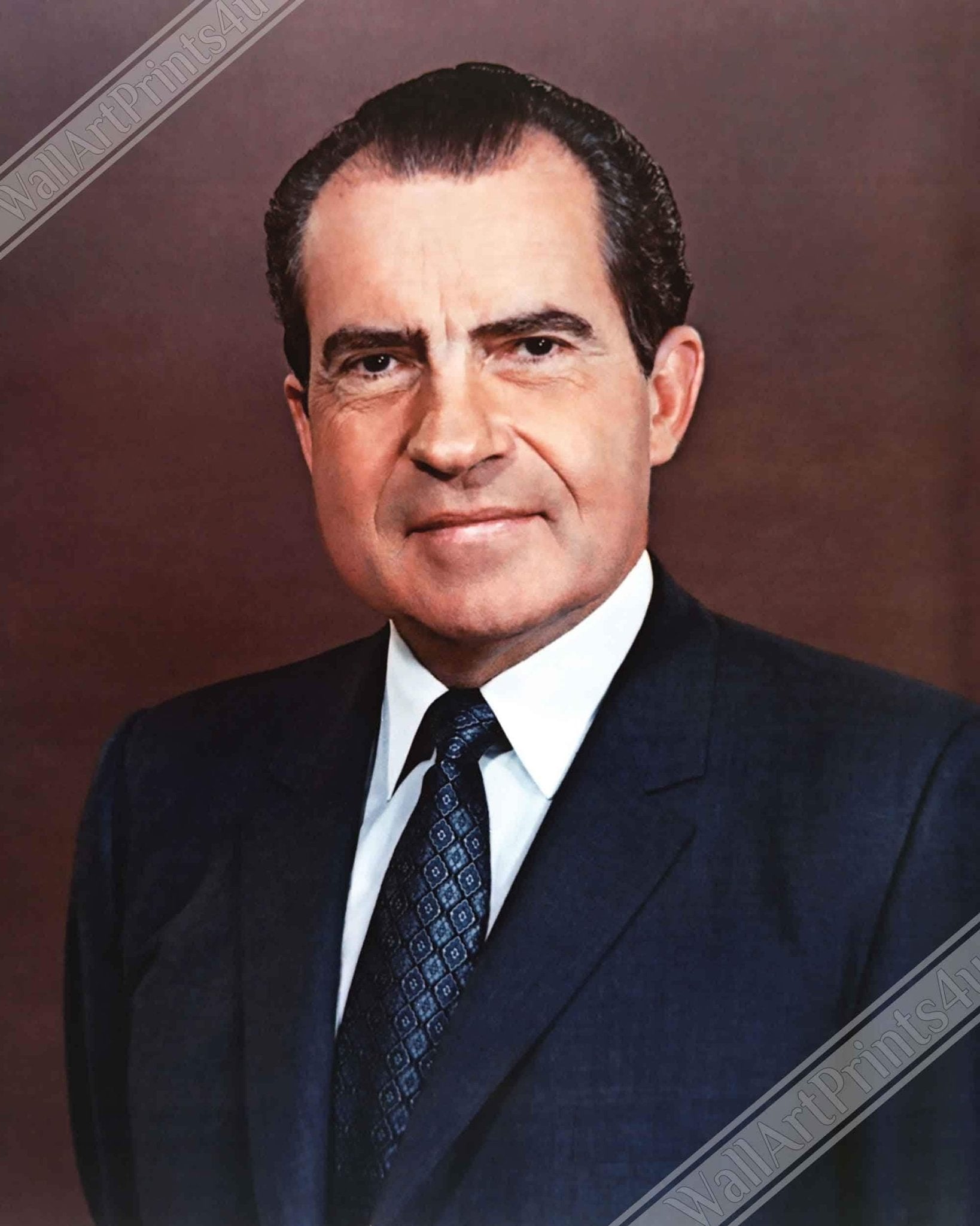 Richard Nixon Canvas, 37th President Of These United States, Vintage Photo Portrait - Richard Nixon Canvas Print - WallArtPrints4U