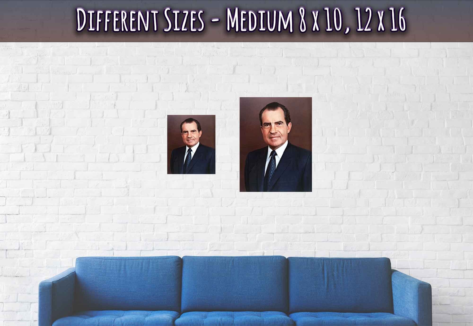 Richard Nixon Poster, 37th President Of These United States, Vintage Photo Portrait - Richard Nixon Print - WallArtPrints4U