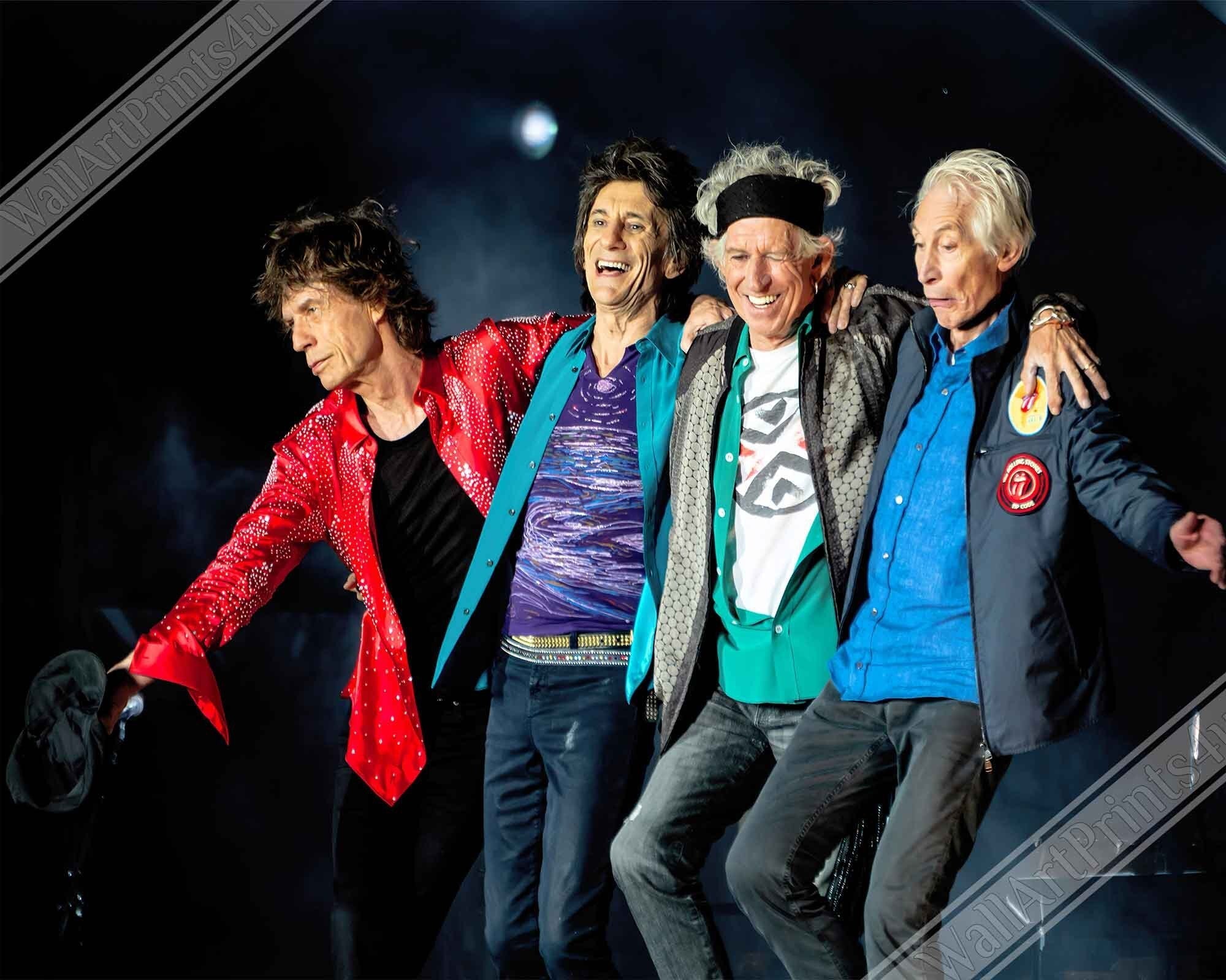 Rolling Stones Canvas, Mick Jagger, Vintage Photo Canvas Print - Rolling Stones Band Canvas Print - WallArtPrints4U