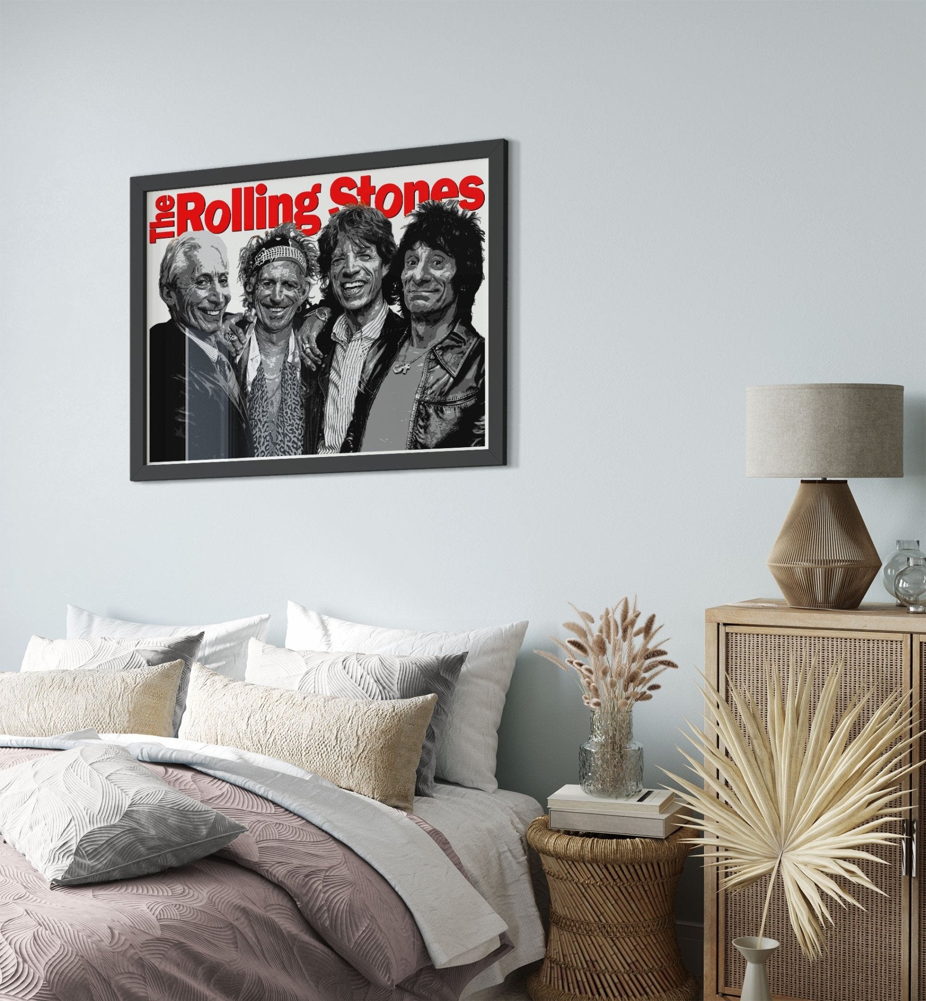 Rolling Stones Framed, Vintage Photo Framed Print - Rolling Stones Band Framed Print - WallArtPrints4U