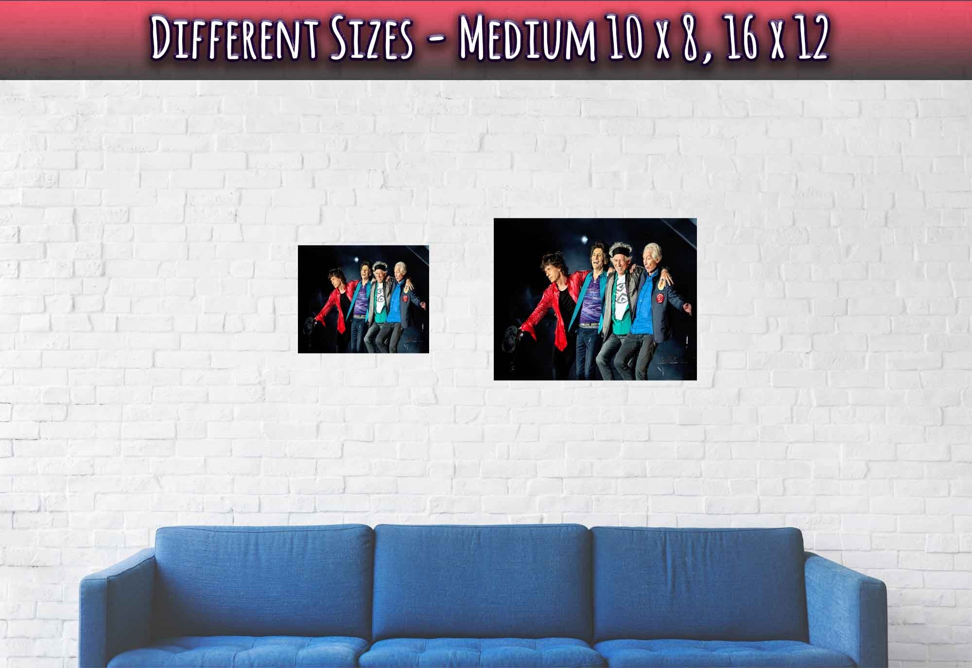 Rolling Stones Poster, Mick Jagger, Vintage Photo Print - Rolling Stones Band Print - WallArtPrints4U
