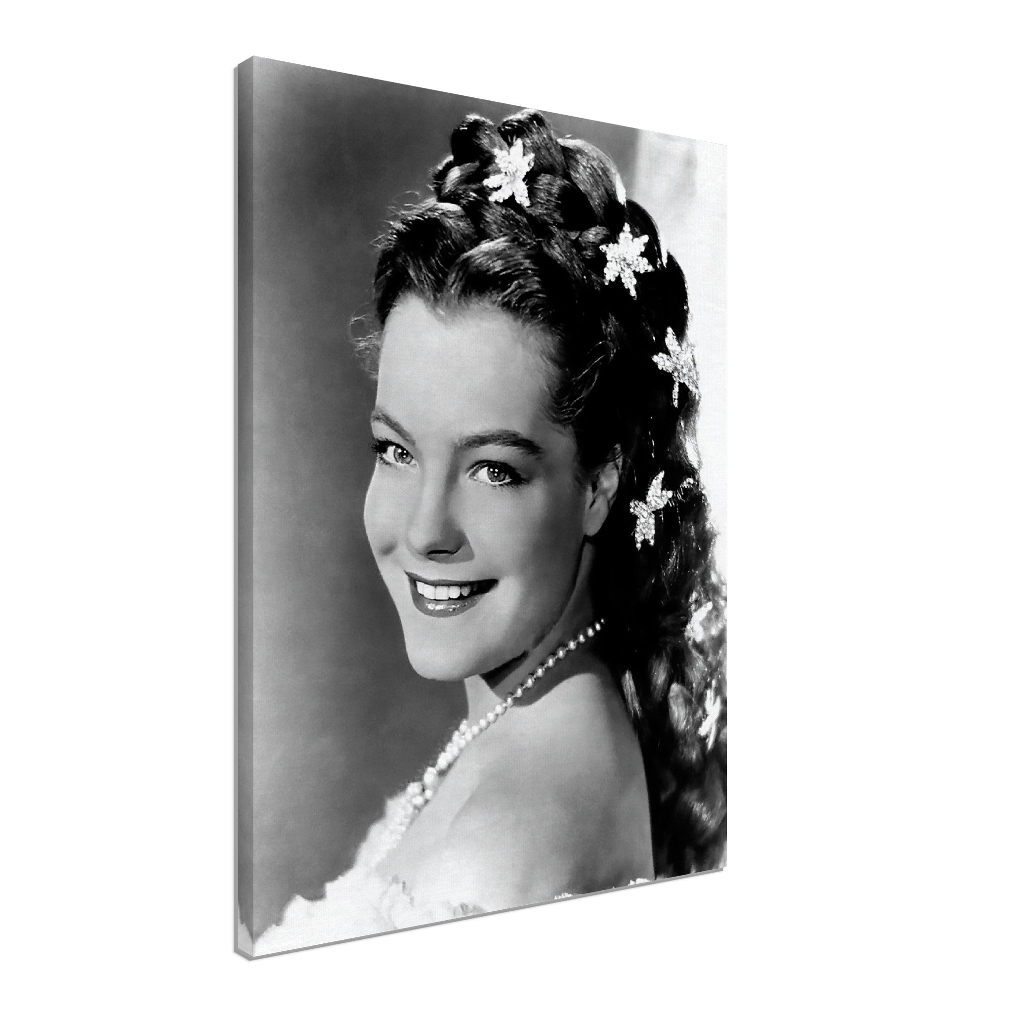 Romy Schneider Canvas, Sissi Trilogy, Vintage Photo, Romy Schneider Canvas Print, Hollywood Silver Screen Star - WallArtPrints4U