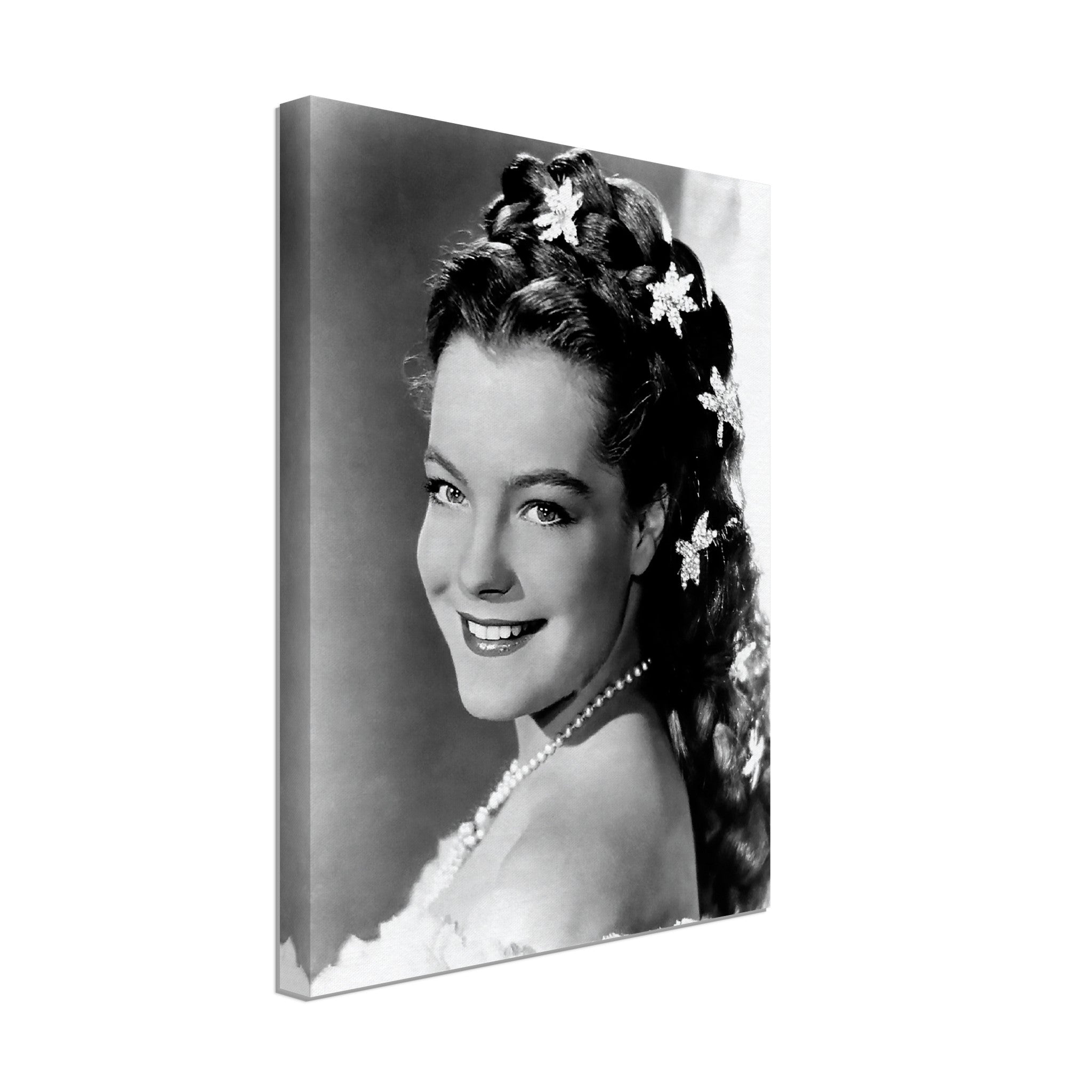 Romy Schneider Canvas, Sissi Trilogy, Vintage Photo, Romy Schneider Canvas Print, Hollywood Silver Screen Star - WallArtPrints4U