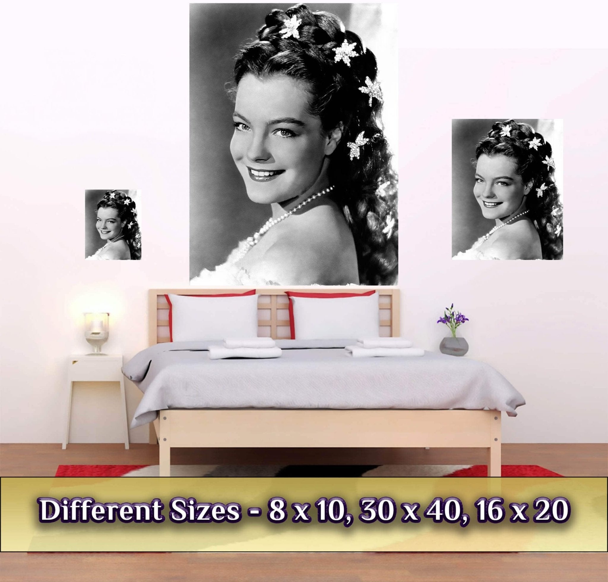 Romy Schneider Poster, Sissi Trilogy, Vintage Photo, Romy Schneider Print, Hollywood Silver Screen Star - WallArtPrints4U