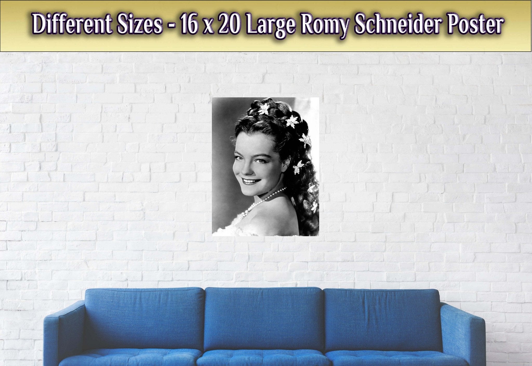 Romy Schneider Poster, Sissi Trilogy, Vintage Photo, Romy Schneider Print, Hollywood Silver Screen Star - WallArtPrints4U