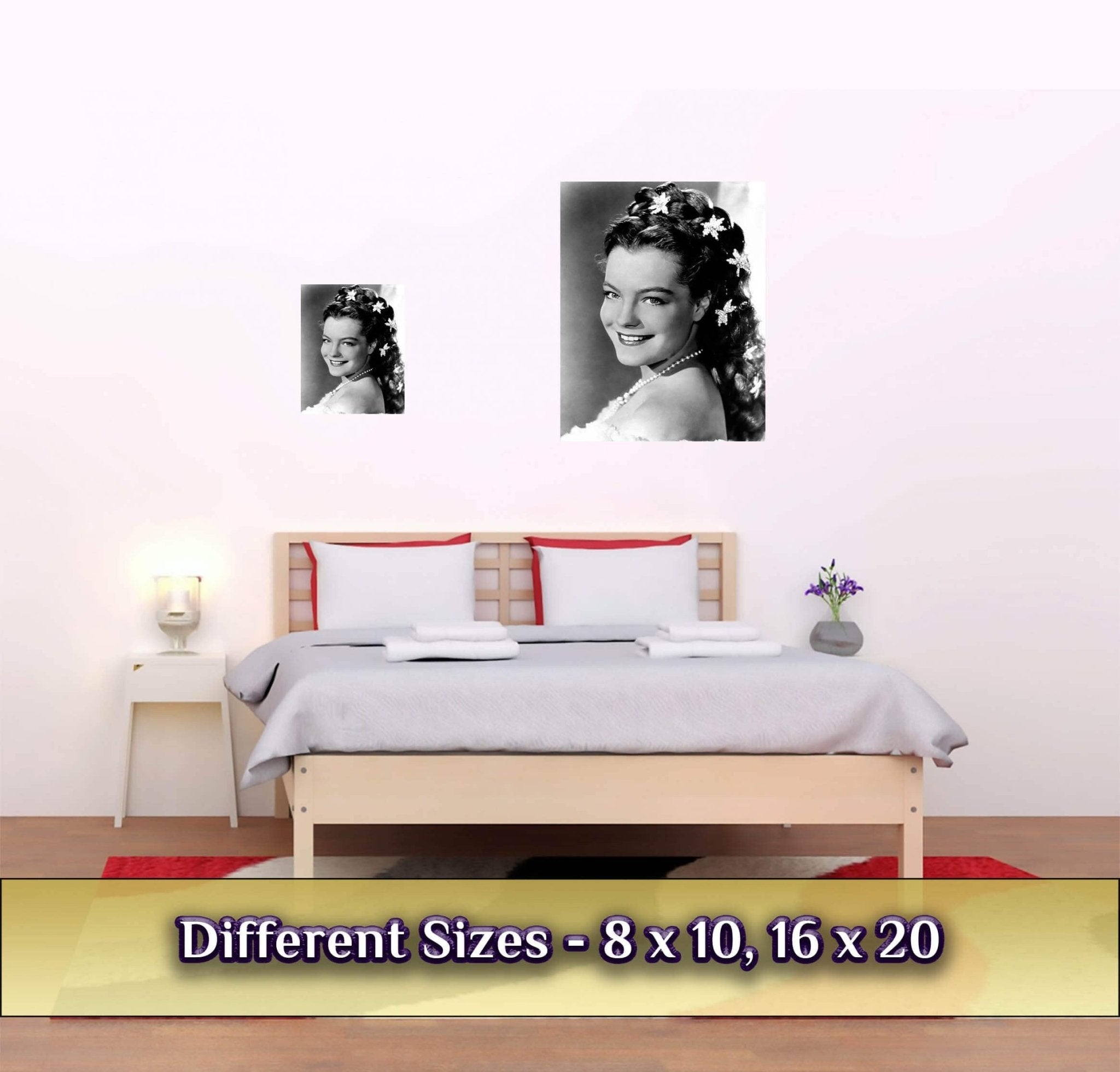 Romy Schneider Poster, Sissi Trilogy, Vintage Photo, Romy Schneider Print, Hollywood Silver Screen Star - WallArtPrints4U