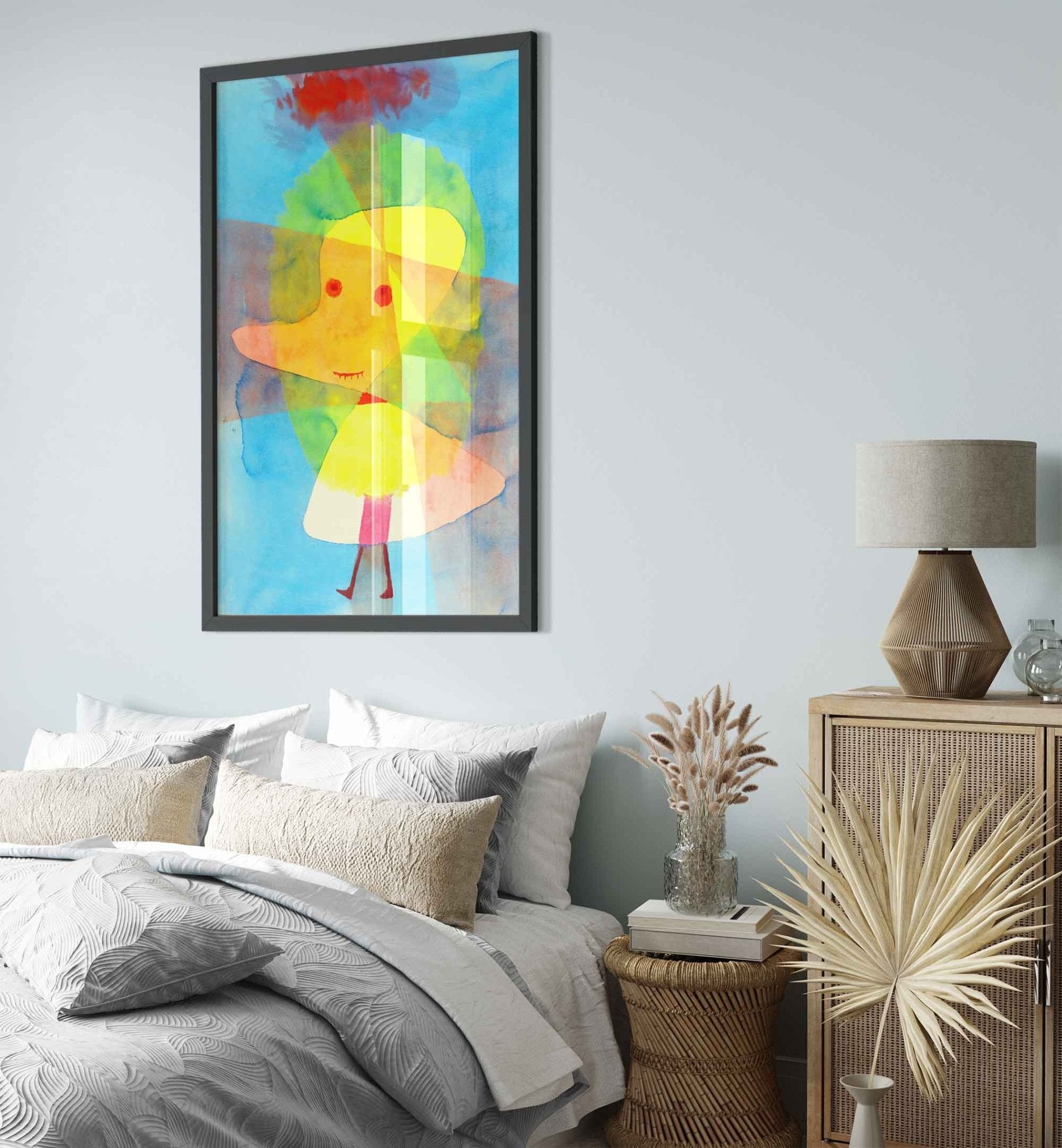 Rubber Duck Framed Print, Paul Klee Small Garden Ghost Framed, Paul Klee Frameds Abstract Art - WallArtPrints4U