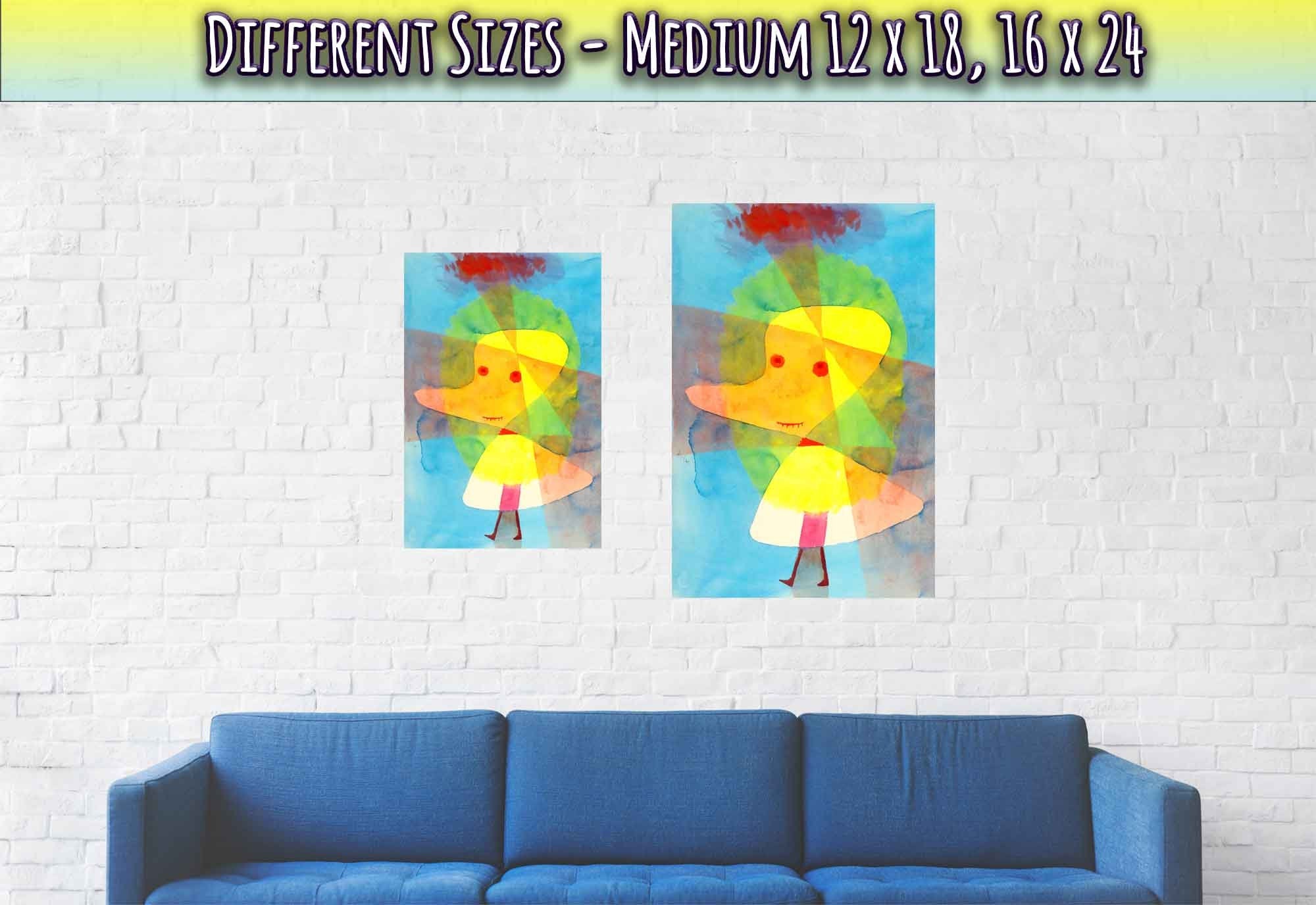 Rubber Duck Poster, Paul Klee Small Garden Ghost Print, Paul Klee Prints Abstract Art - WallArtPrints4U