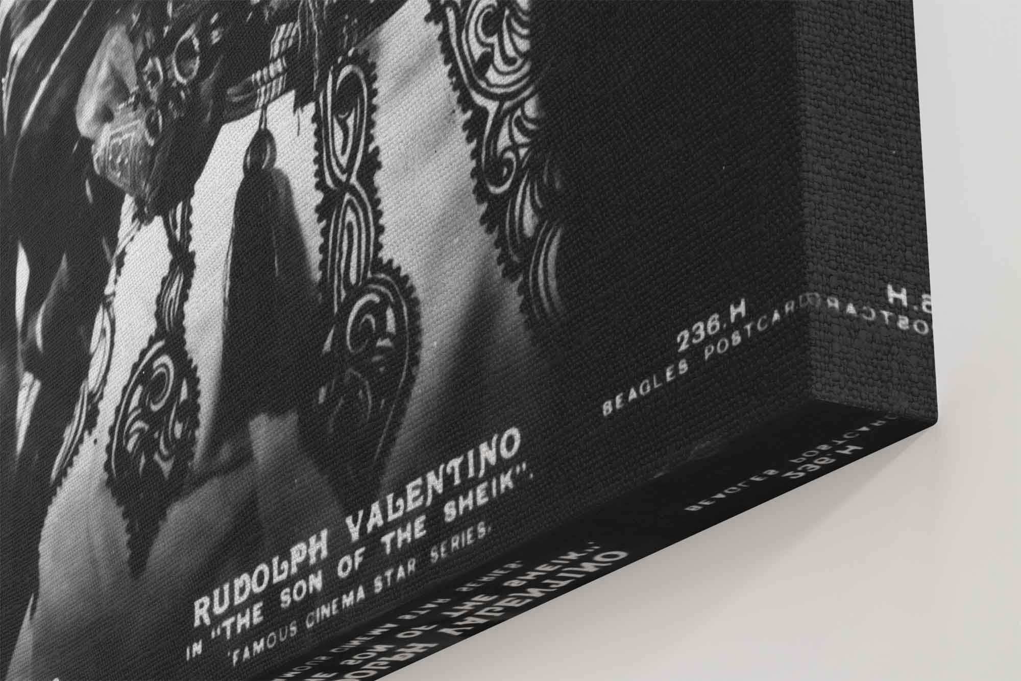 Rudolph Valentino Canvas, Latin Lover Silent Film, Vintage Photo, Rudolph Valentino Canvas Print, Silver Screen Star - WallArtPrints4U