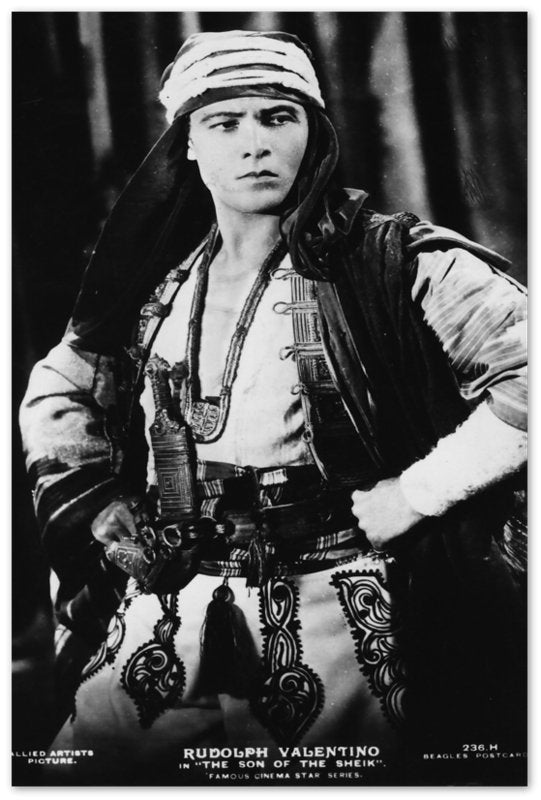 Rudolph Valentino Poster, Latin Lover Silent Film, Vintage Photo, Rudolph Valentino Print, Silver Screen Star - WallArtPrints4U