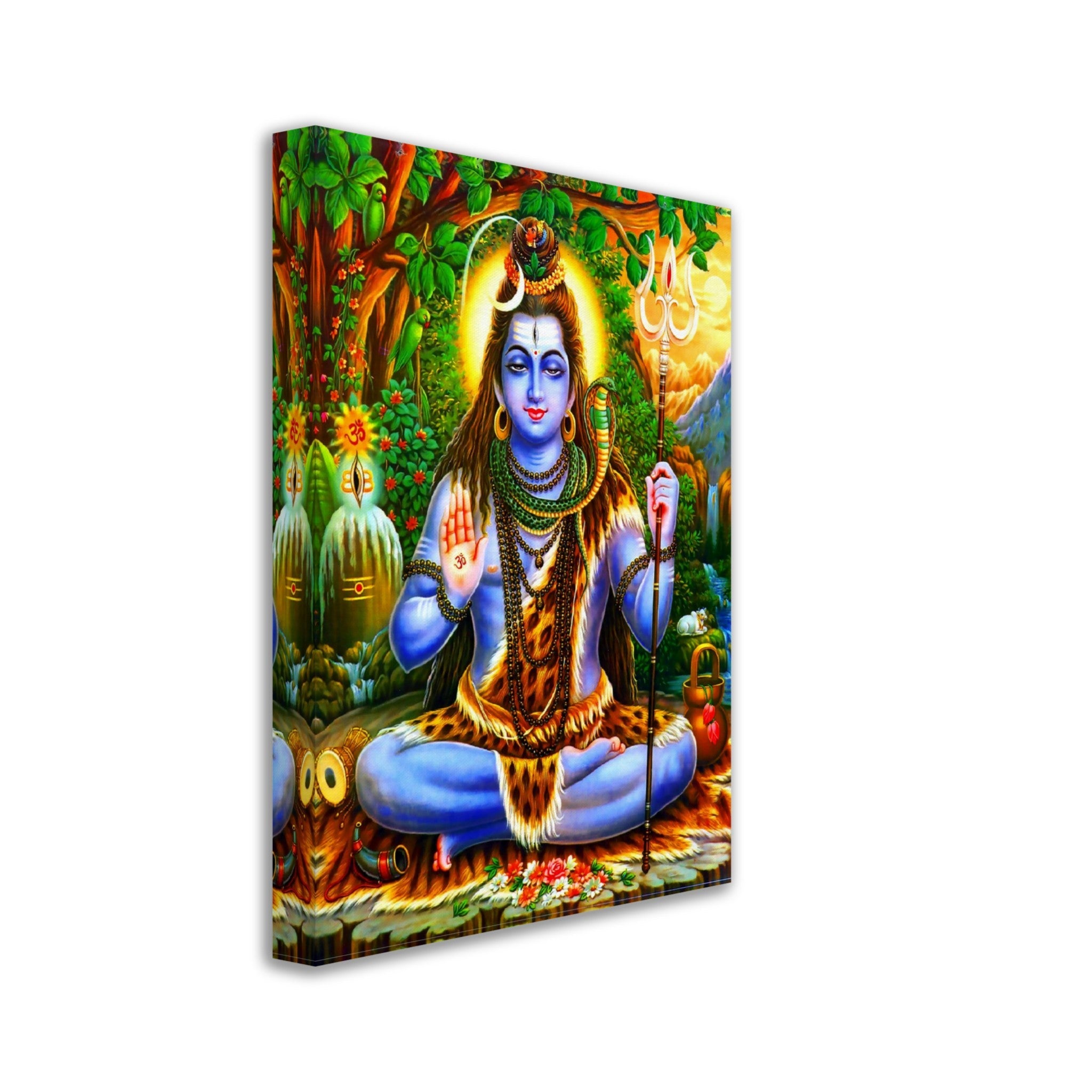 Shiva Canvas Print, Hindu God Divine Energy, Dance, Destruction - Shiva Print - Supreme Being For Shiva Meditation - WallArtPrints4U