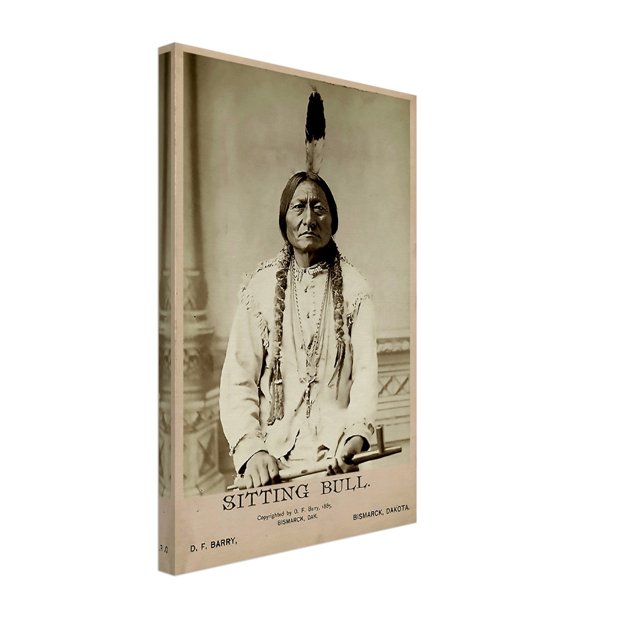 Sitting Bull Canvas Print, Sioux War Chief, Holy Man, Vintage Photo Iconic Sitting Bull Canvas - WallArtPrints4U