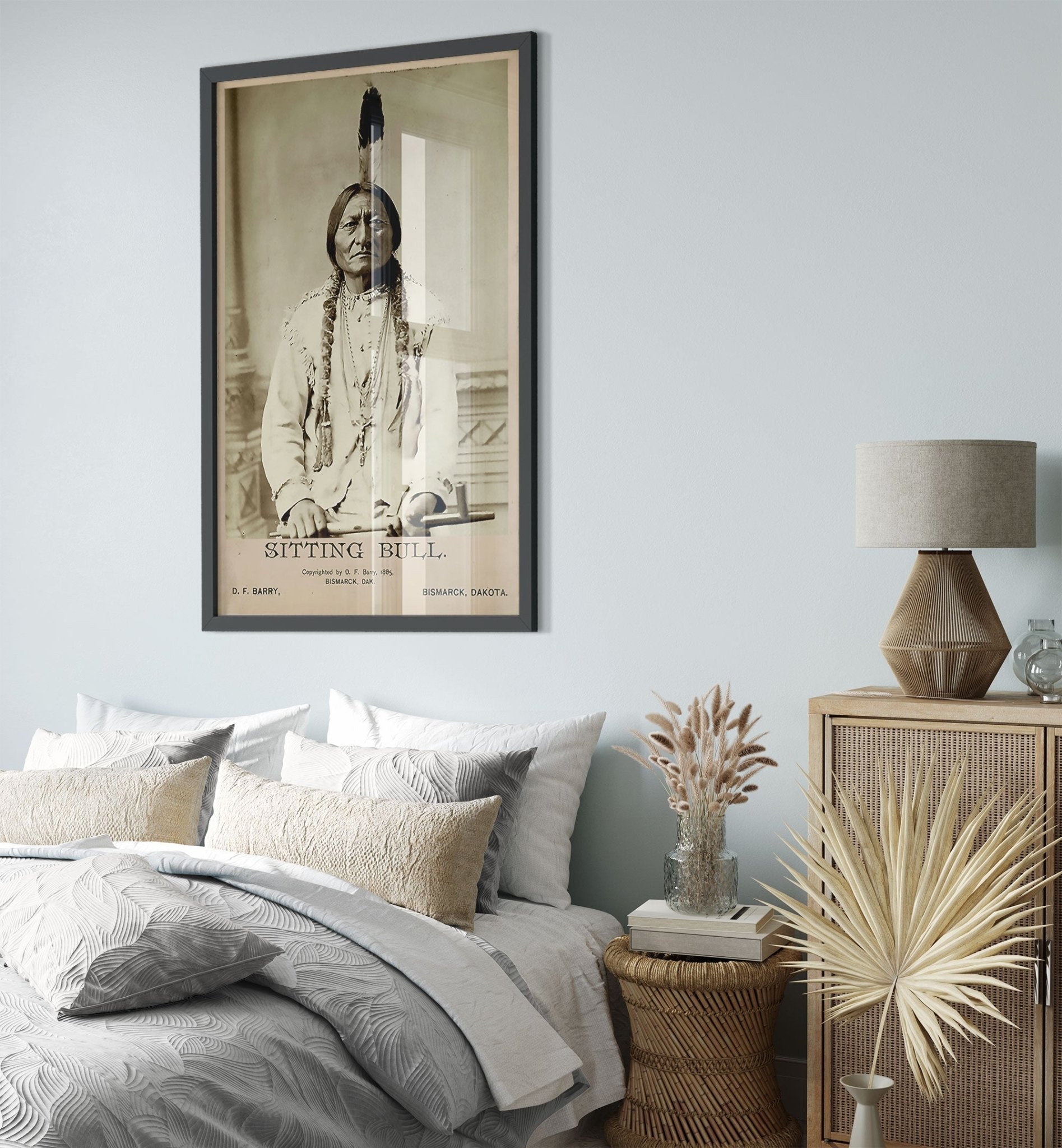 Sitting Bull Framed Print, Sioux War Chief, Holy Man, Vintage Photo Iconic Sitting Bull Framed - WallArtPrints4U