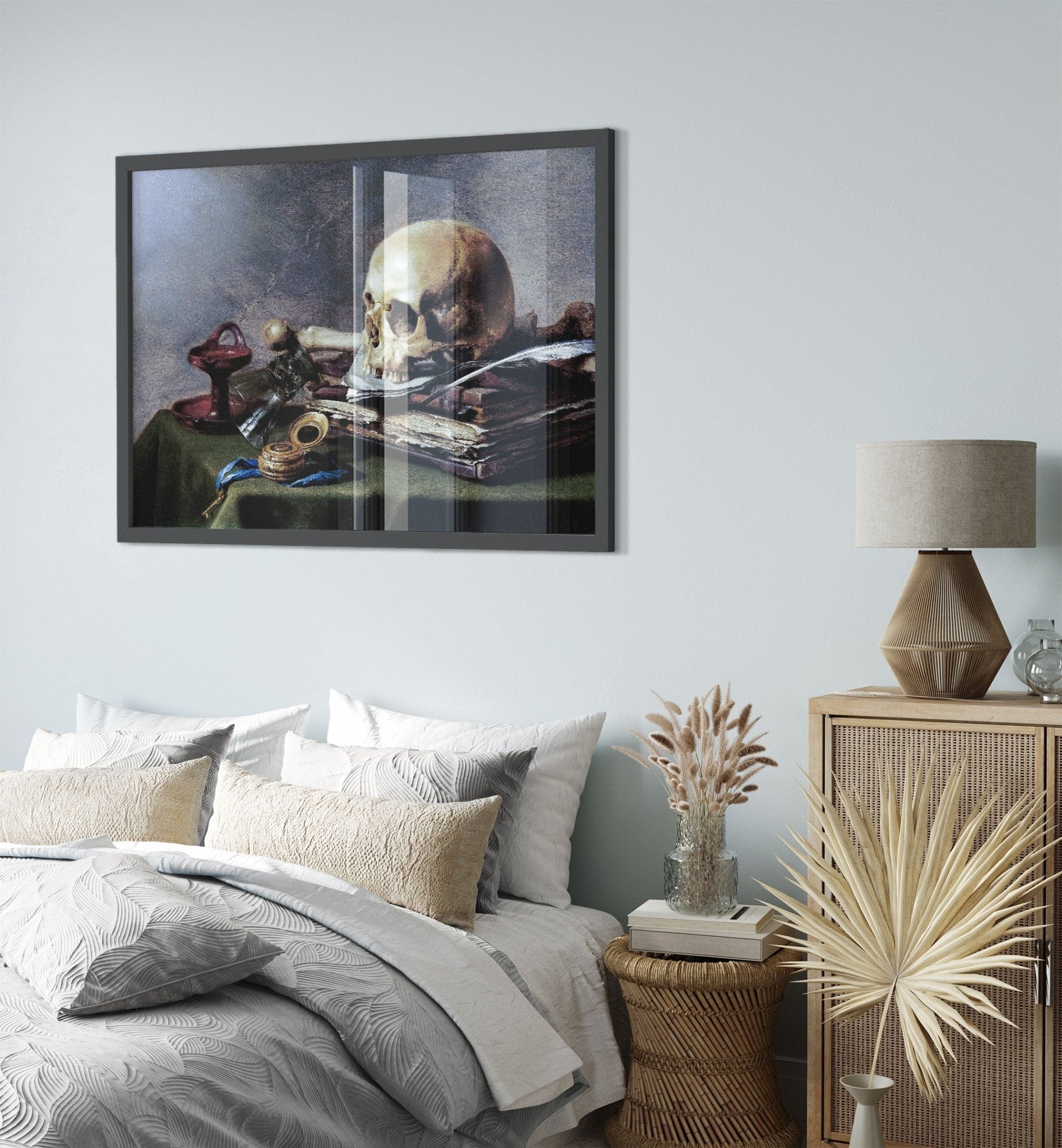 Skull Still Life Framed - Pieter Claesz Vanitas Framed Print - Vanitas Still Life - WallArtPrints4U