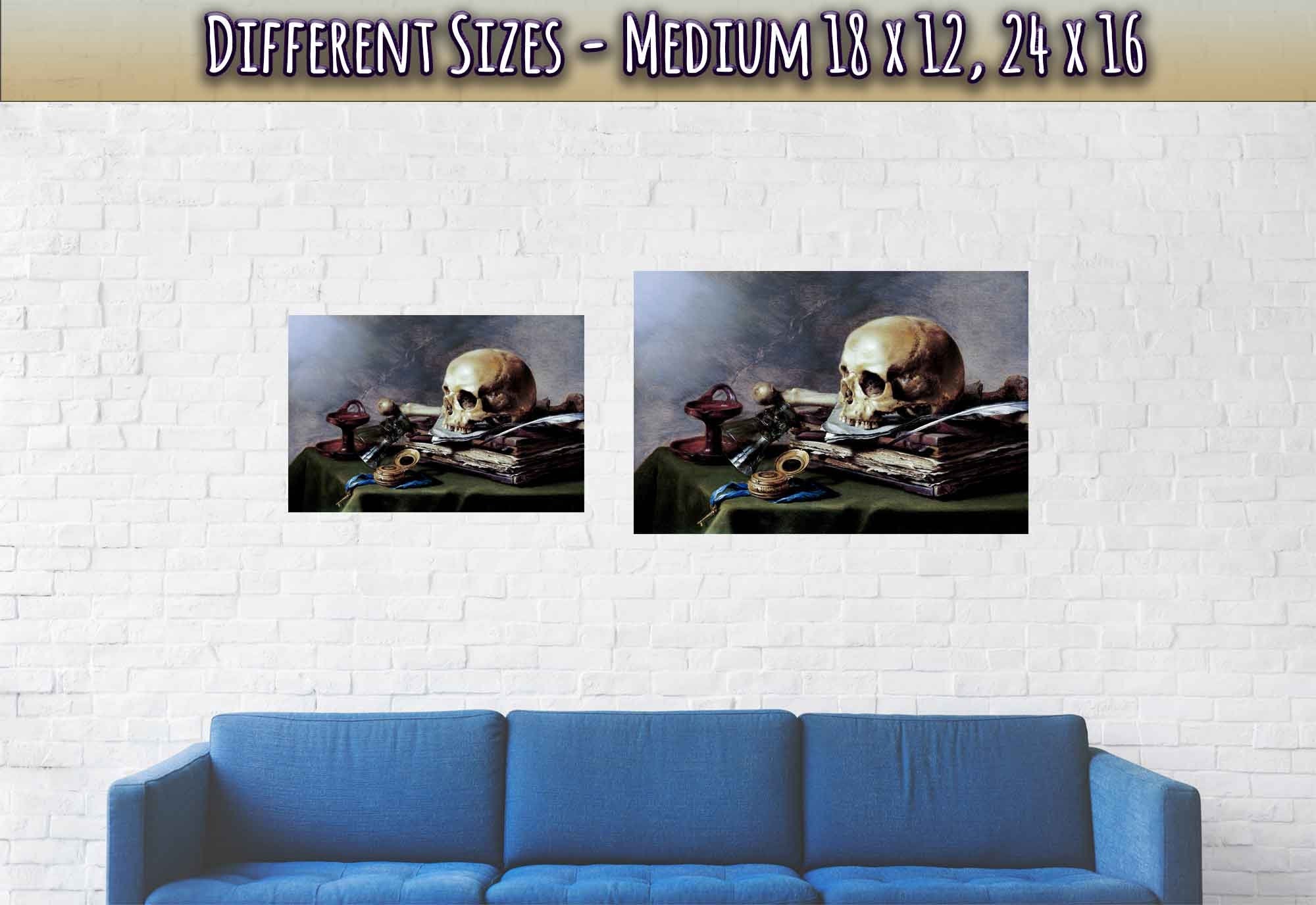 Skull Still Life Poster - Pieter Claesz Vanitas Print - Vanitas Still Life - WallArtPrints4U