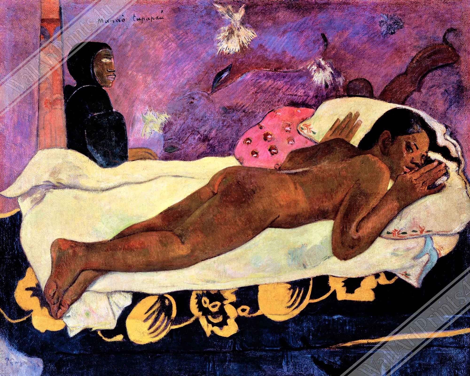Spirit Of The Dead Watching Framed, Paul Gauguin Framed Print 1892 - WallArtPrints4U