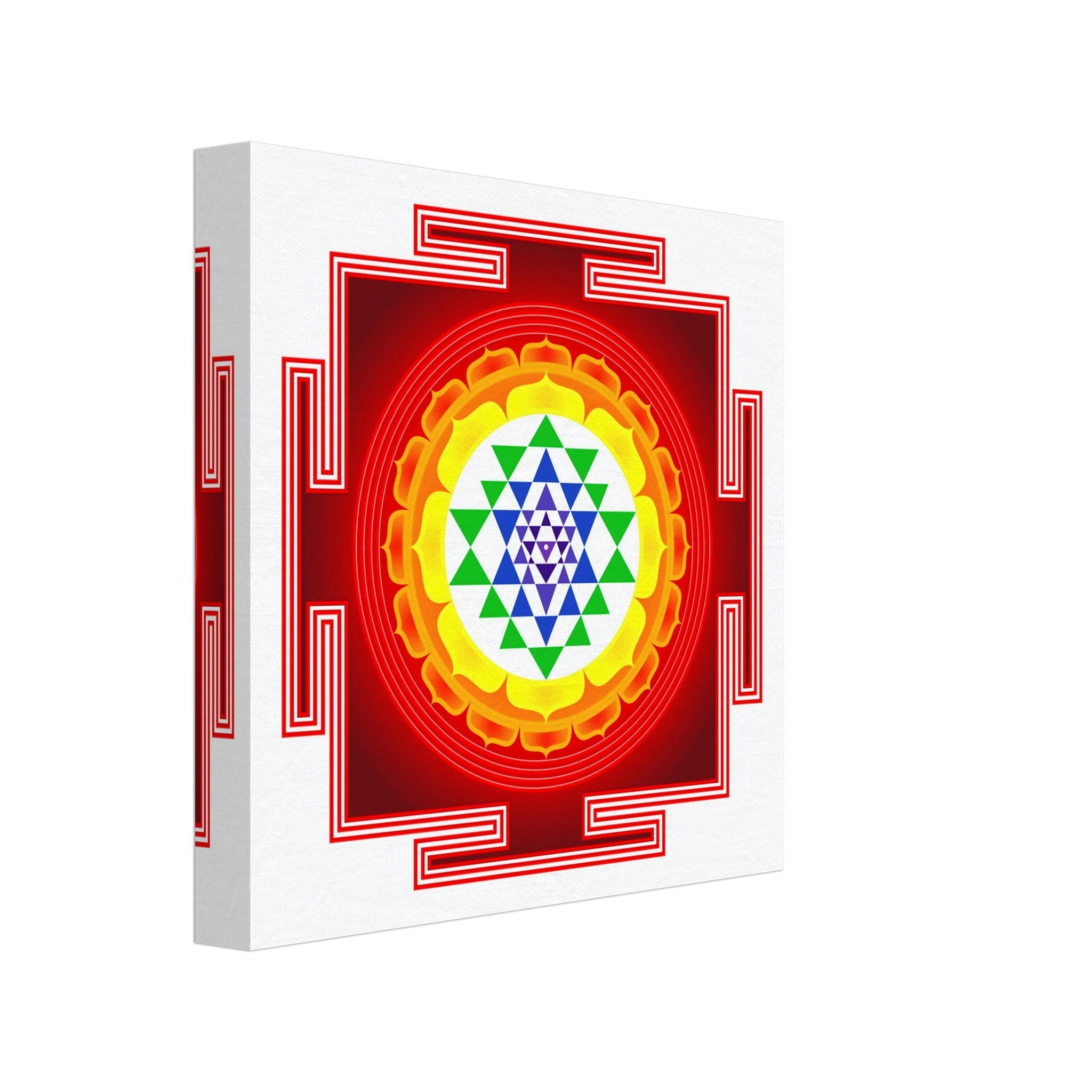 Sri Yantra Canvas Print, Shri Yantra Mother Of All Yantras - Sri Yantra Canvas. - WallArtPrints4U