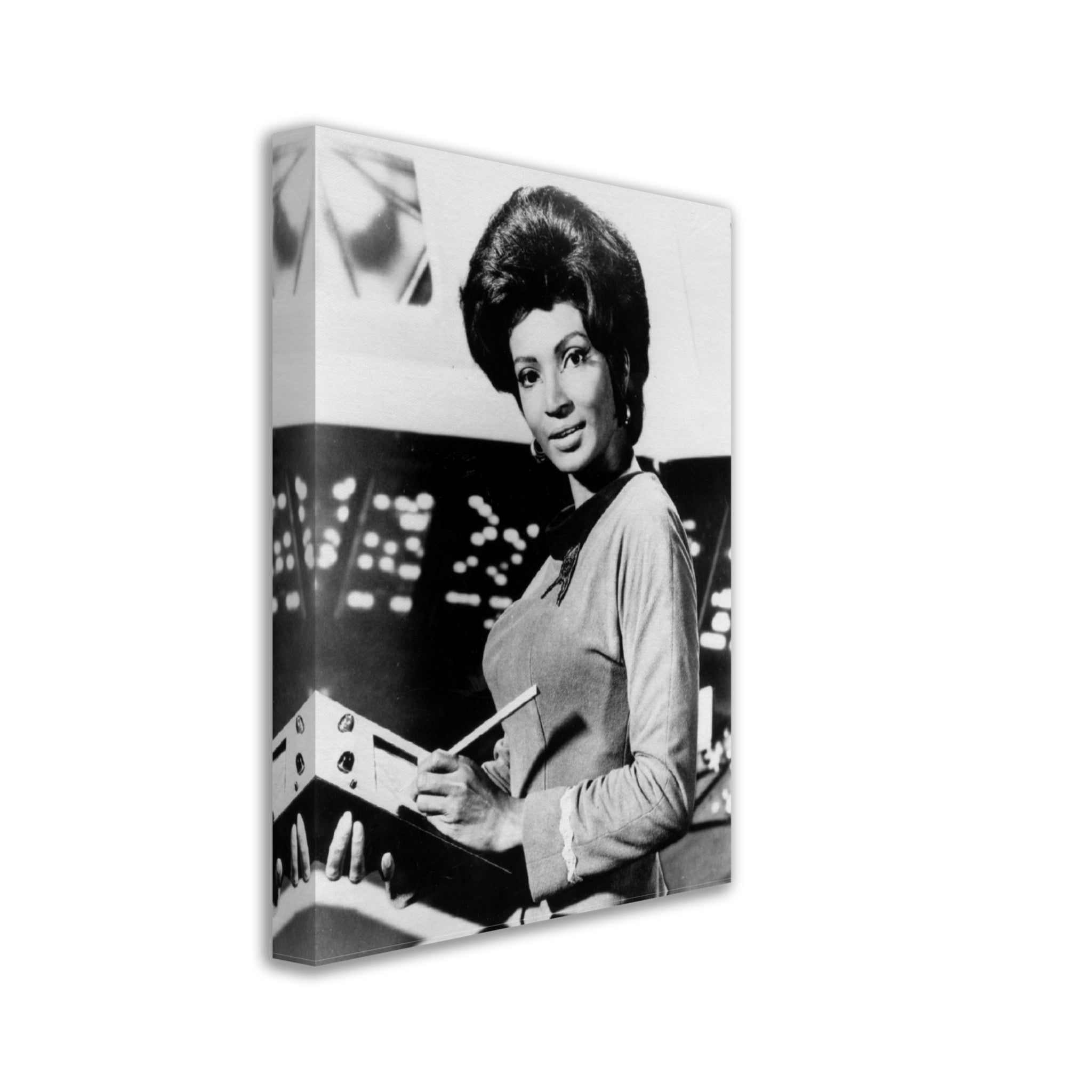 Star Trek Canvas, Uhura Vintage Photo, Nichelle Nichols Retro Star Trek Giant Canvas, Various Sizes Super Sized, Large Or Medium - WallArtPrints4U