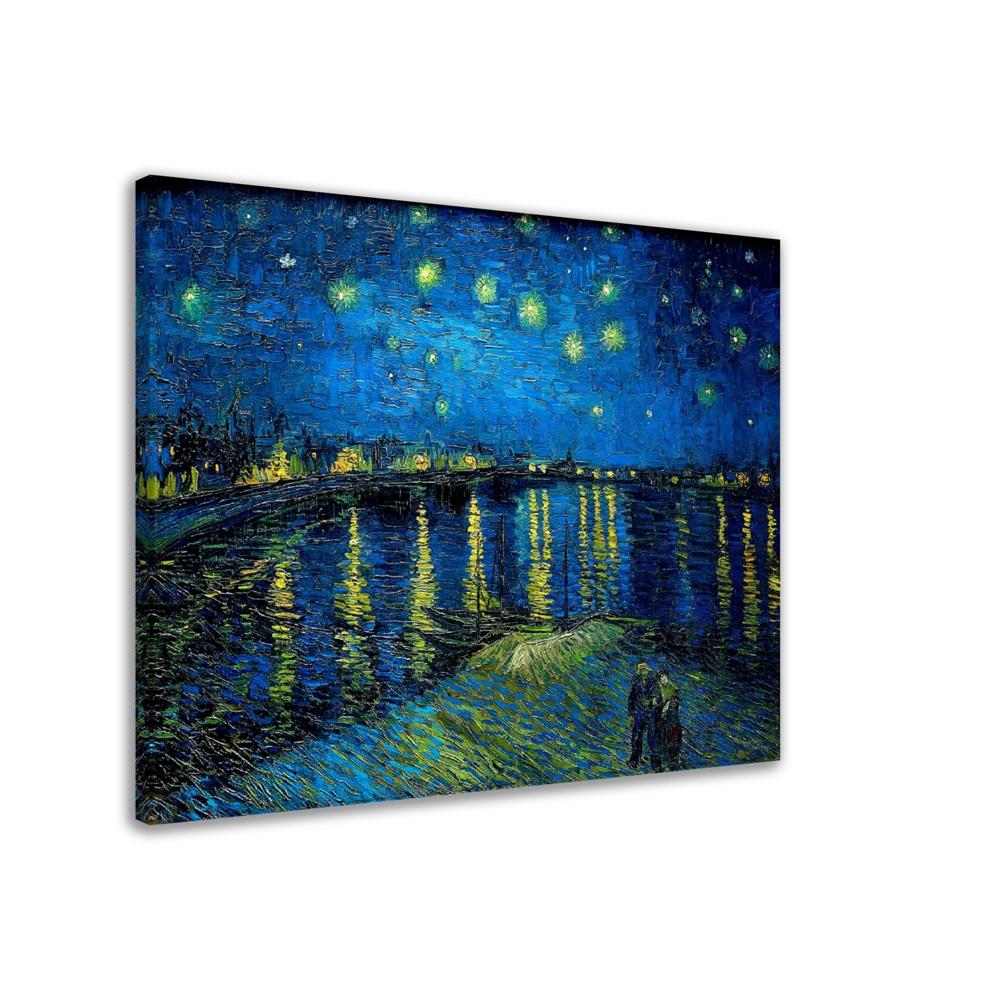 Starry Night Over Rhone Canvas Print, Van Gogh - Starry Night Rhone Canvas, - WallArtPrints4U