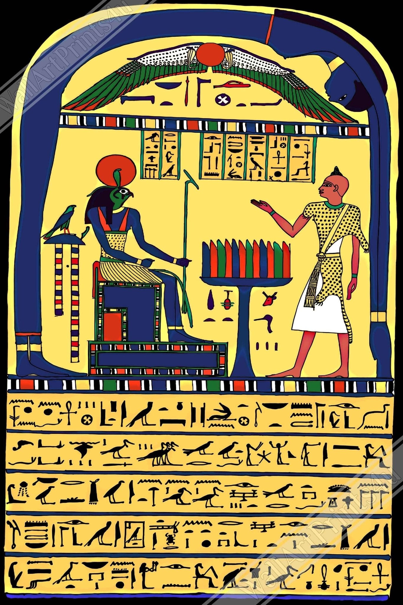 Stele Of Revealing Poster, Aleister Crowley Book Of The Law Picture, Ankh Ef En Khonsu - WallArtPrints4U