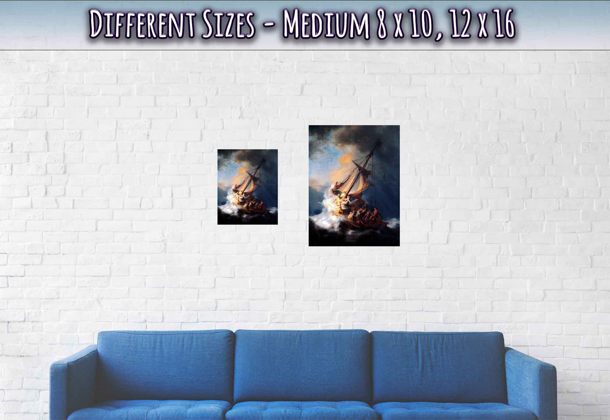 Storm Of The Sea Of Galilee Poster, Rembrandt - Storm Of The Sea Of Galilee Print - WallArtPrints4U