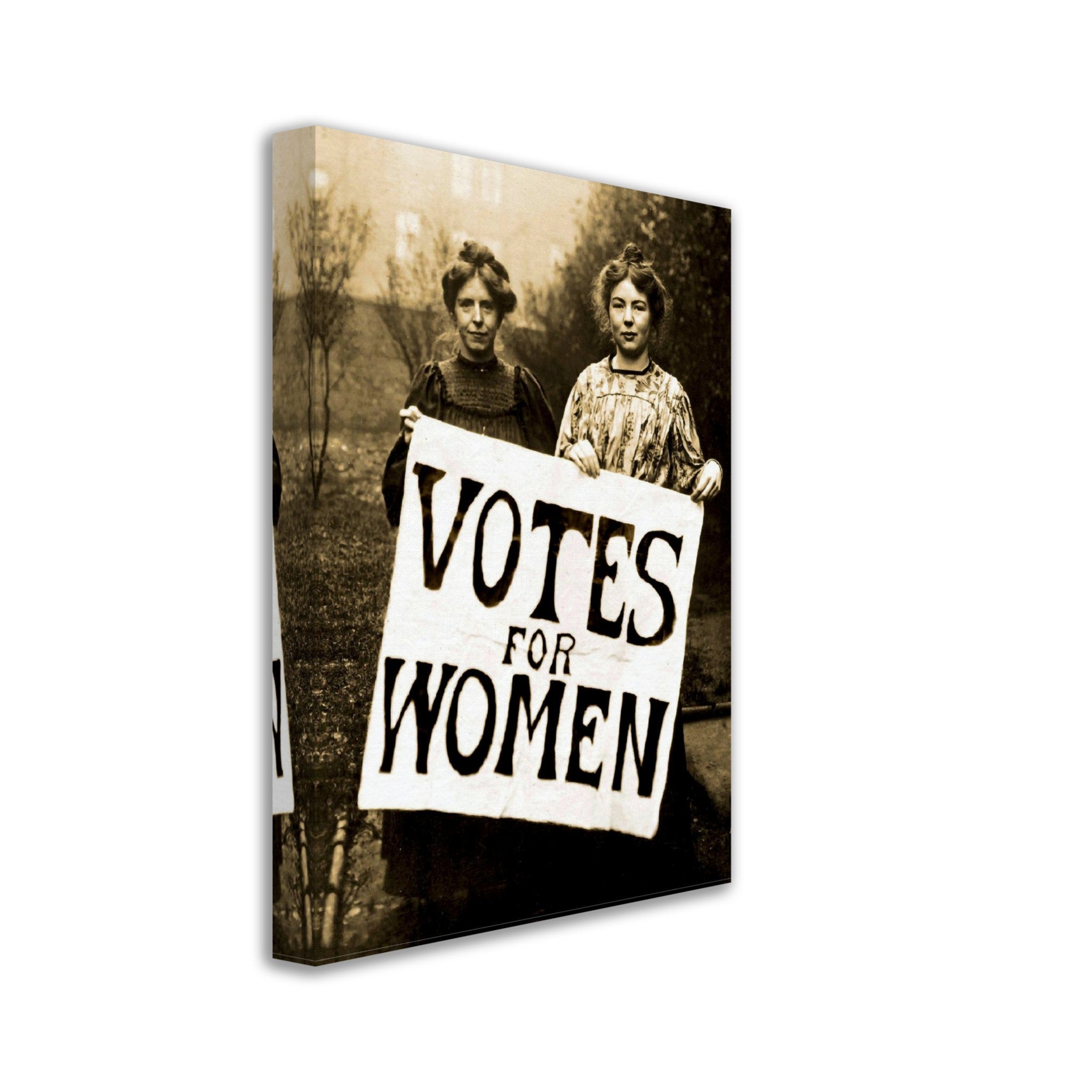 Suffragettes Canvas Print, Votes For Women Print, Vintage Photo Christabel Pankhurst, Annie Kenney - WallArtPrints4U